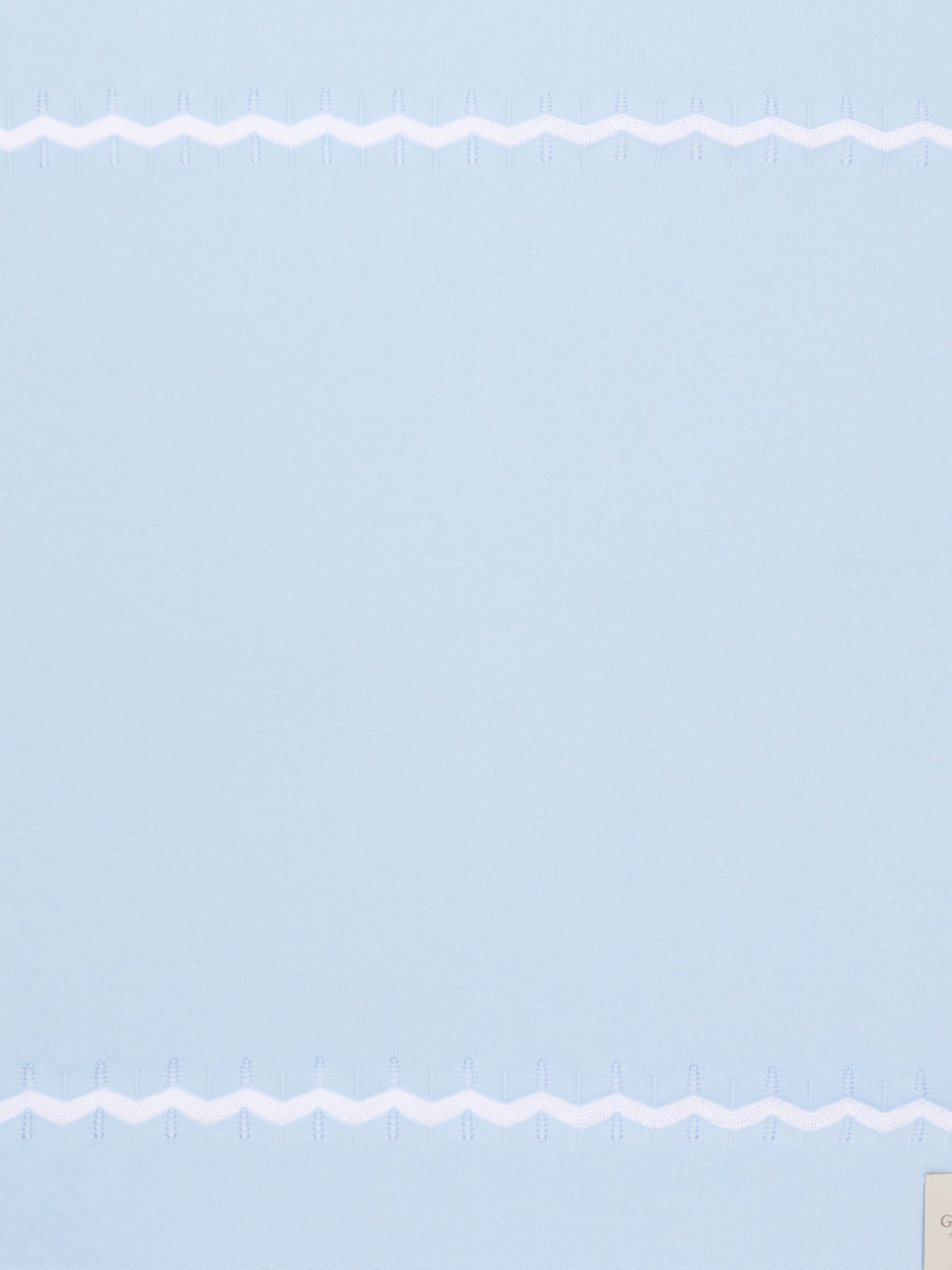 Coperta celeste per neonato chevron,Gensami,BLA-ZIGRAY-CO SKY BLUE
