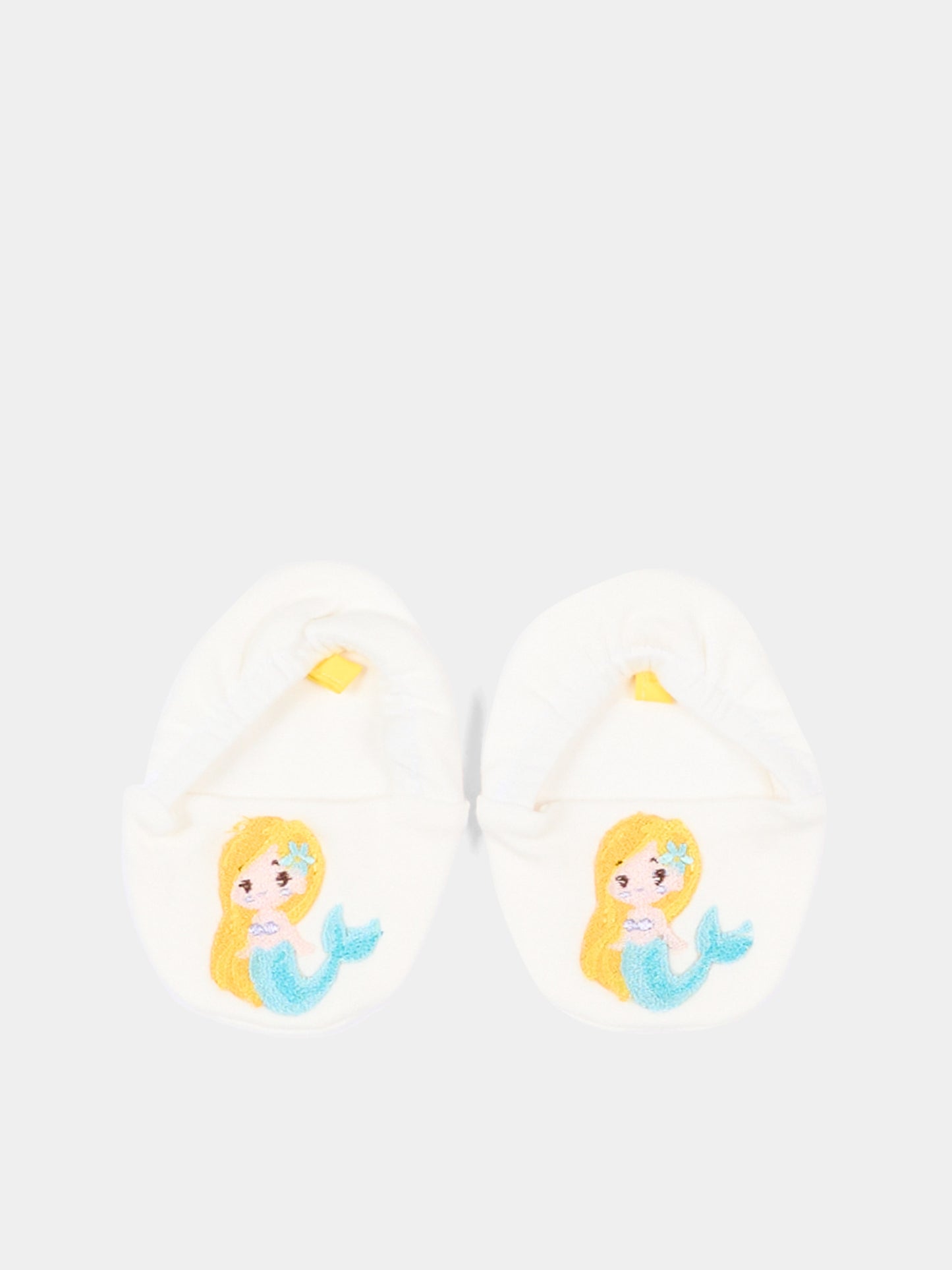 Babbucce rosa per neonata con sirenetta,Gensami,BOOT-MERMAID-J OFF WHITE