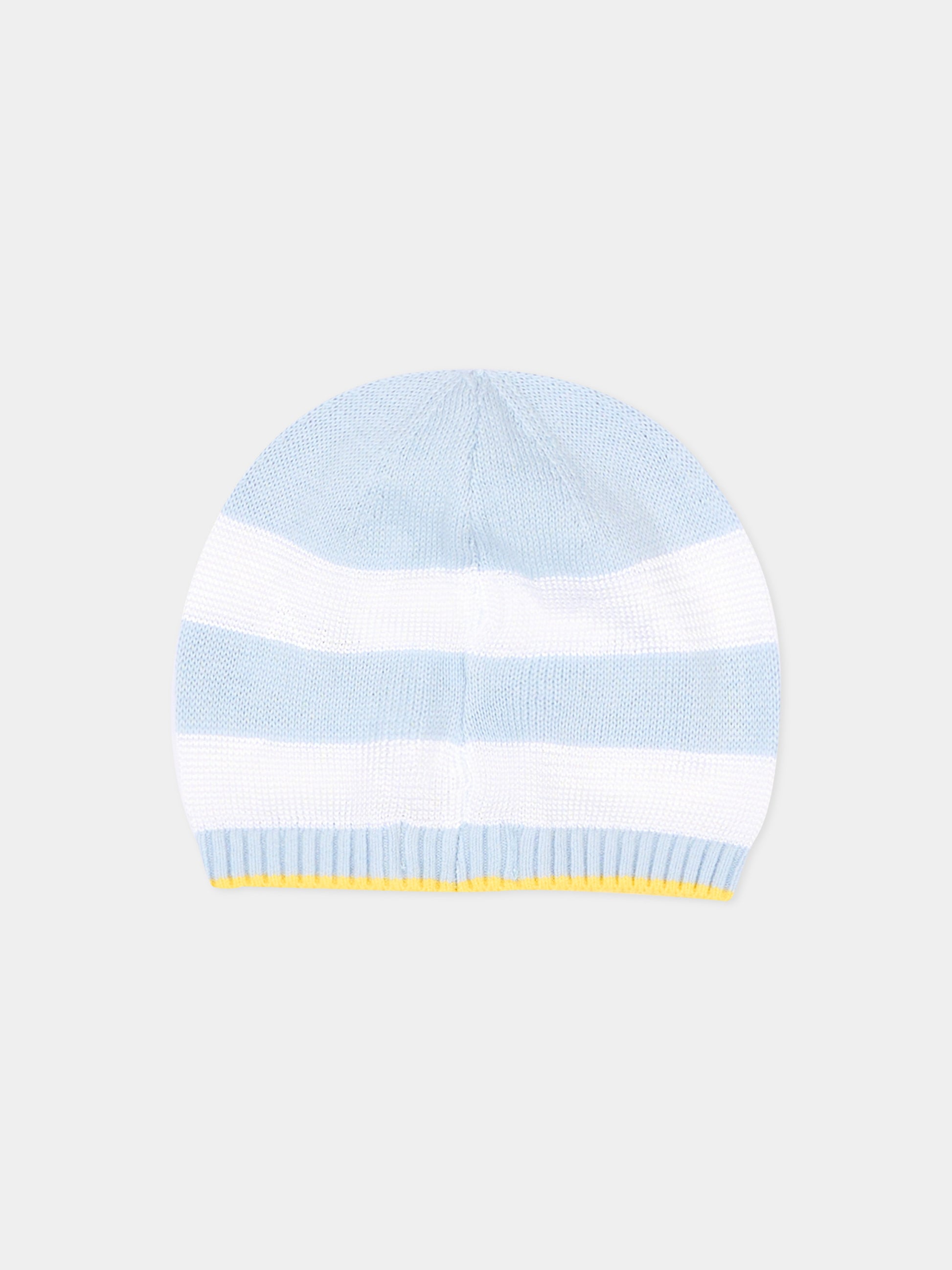 Cappello celeste a righe per neonato,Gensami,HAT-STRIPES-CO SKY BLUE