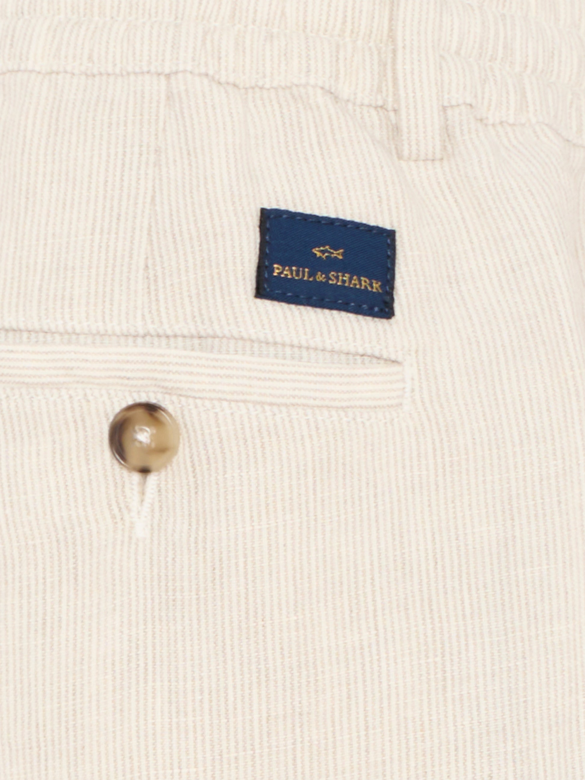 Shorts beige per bambino a righe,Paul & Shark Junior,WUQ000 LUE03 80224