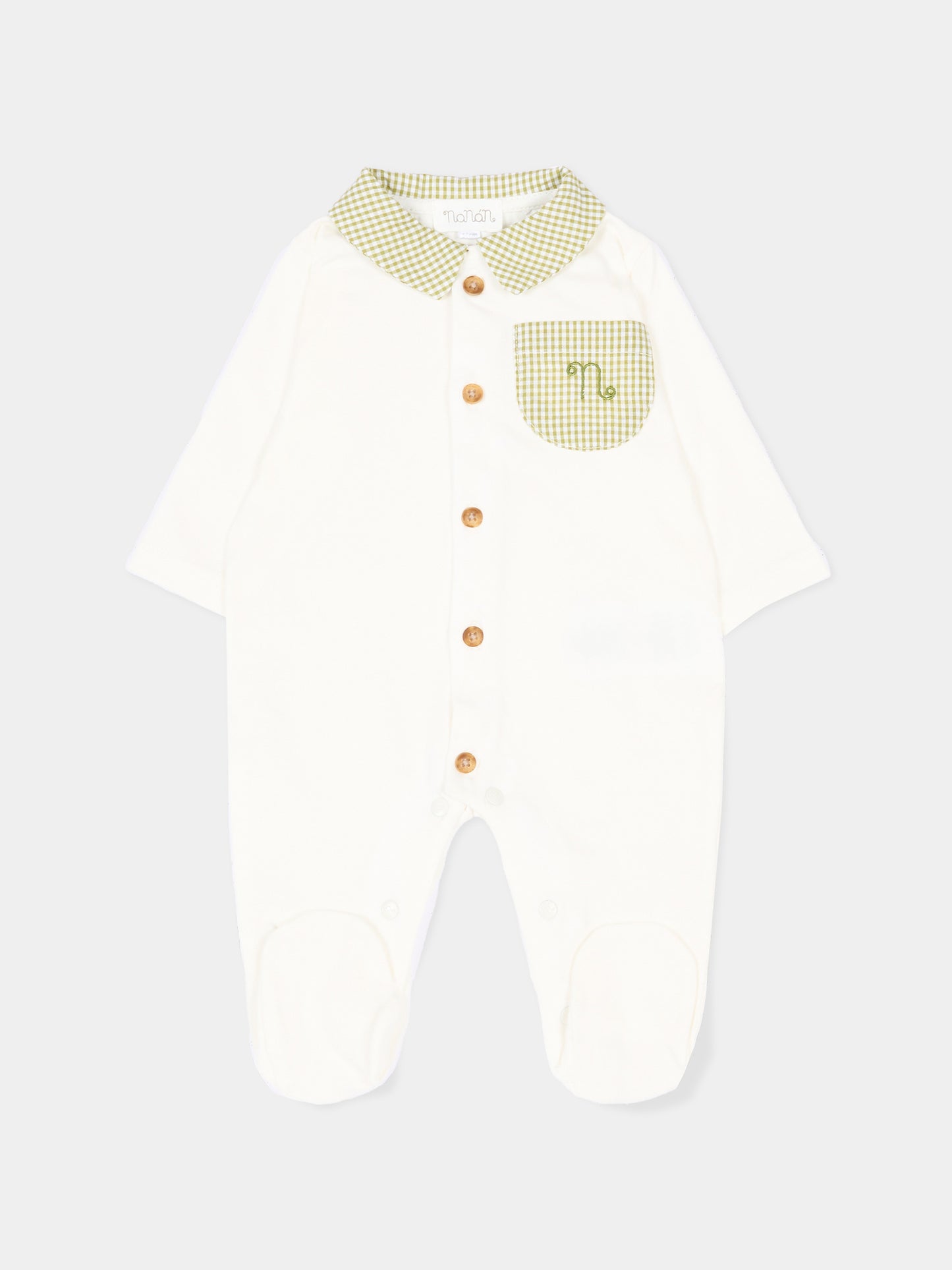 Tutina avorio per neonati vichy,Nanán,E26159V