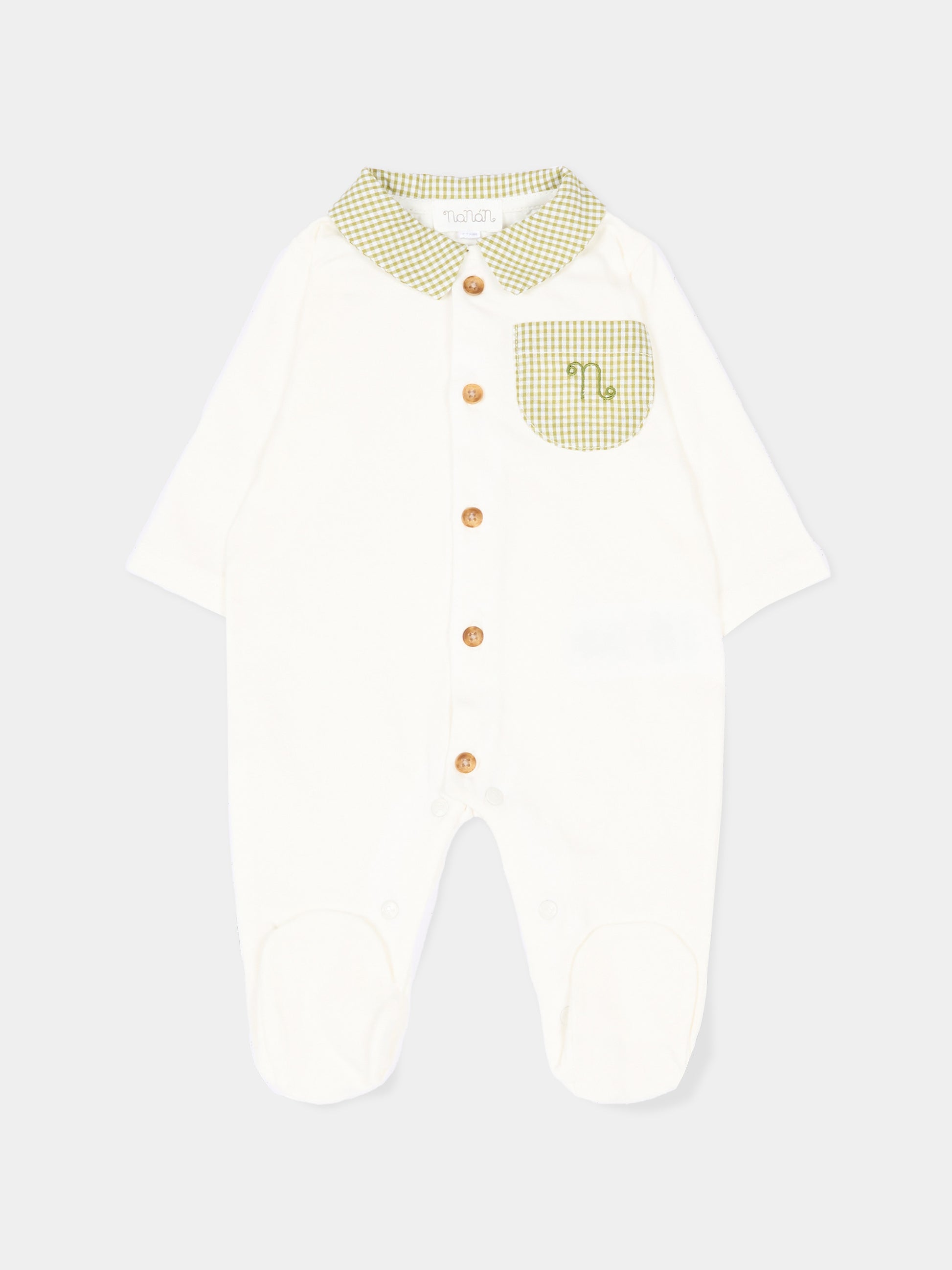 Tutina avorio per neonati vichy,Nanán,E26159V