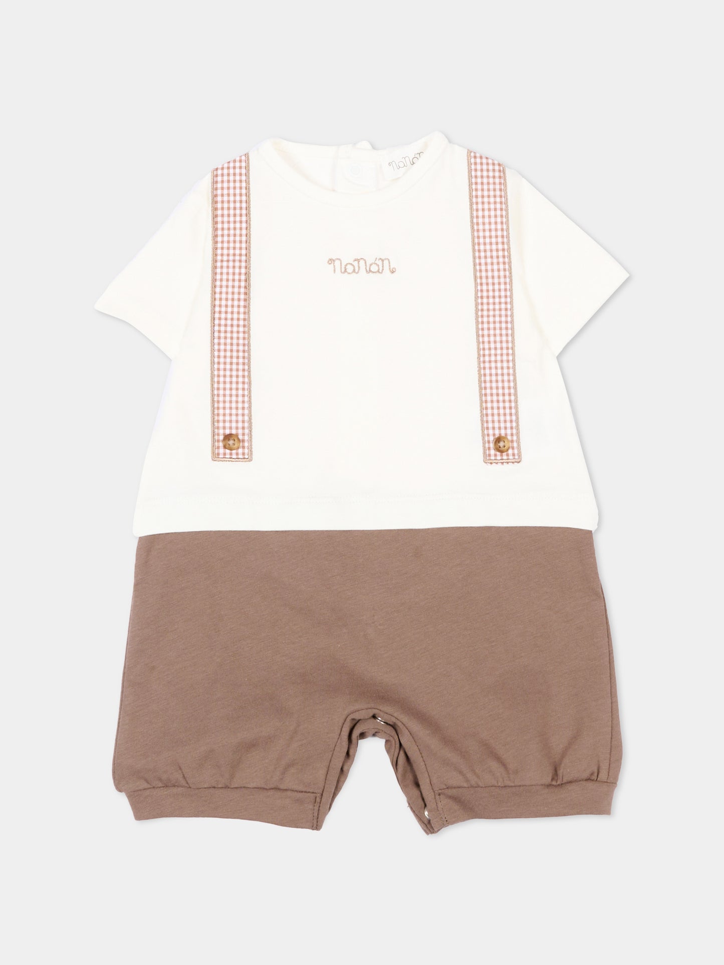 Pagliaccetto marrone per neonato,Nanán,E26160M