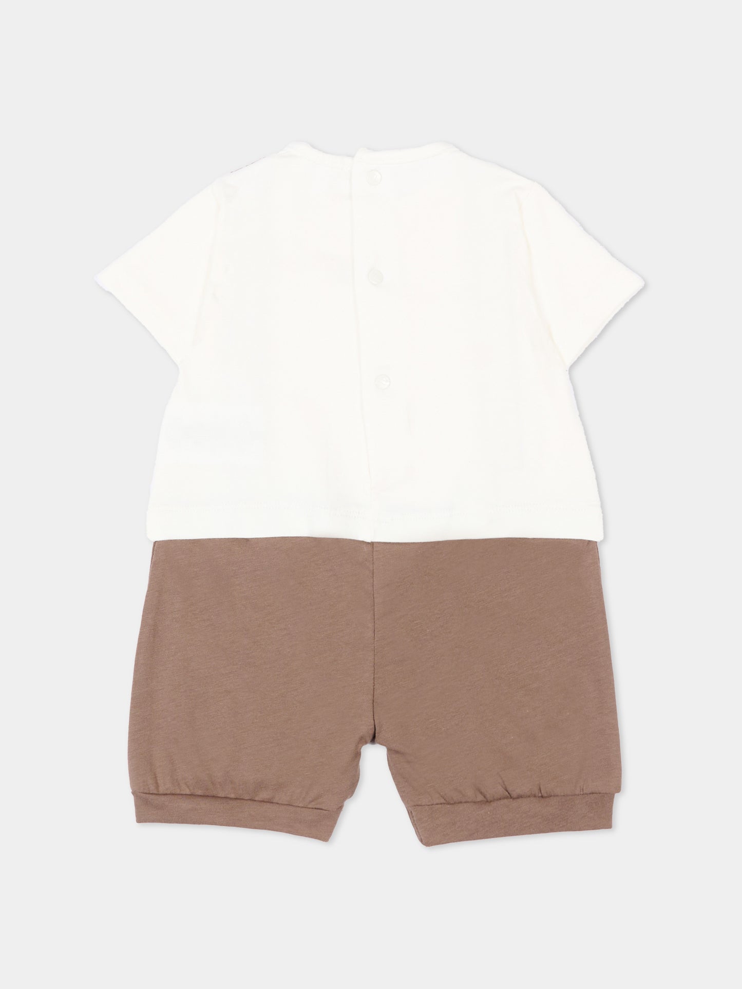 Pagliaccetto marrone per neonato,Nanán,E26160M