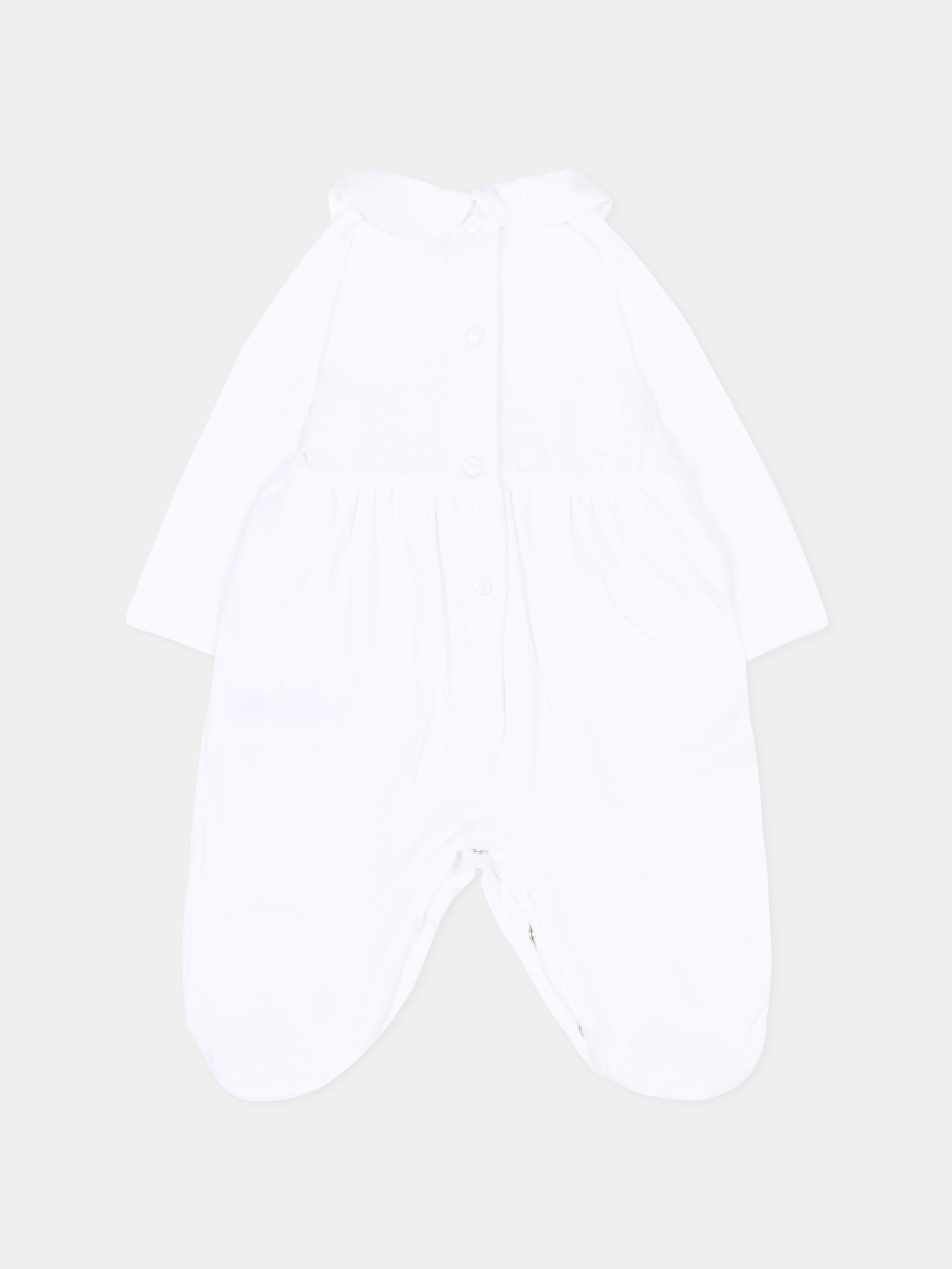 Tutina bianca per neonata con fiocco,Nanán,E26473L