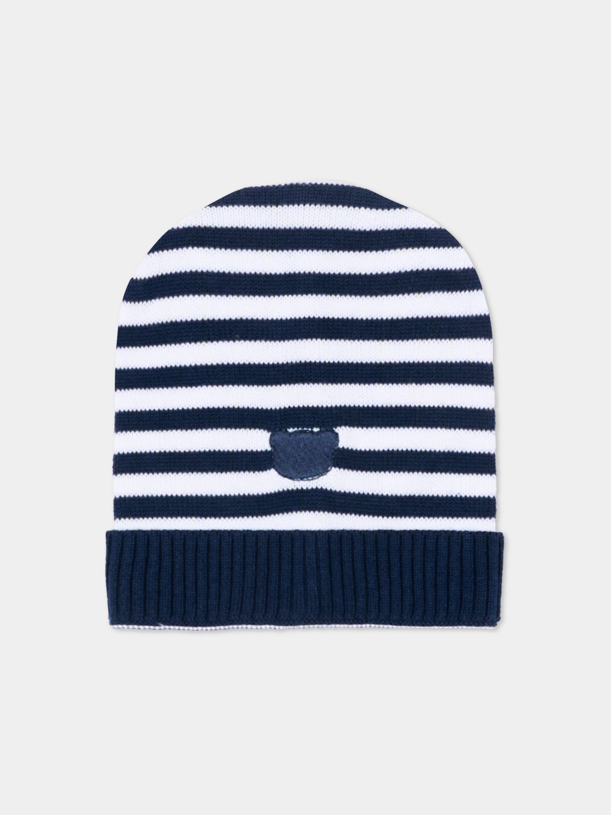 Cappello blu a righe per neonati,Nanán,E26006BL