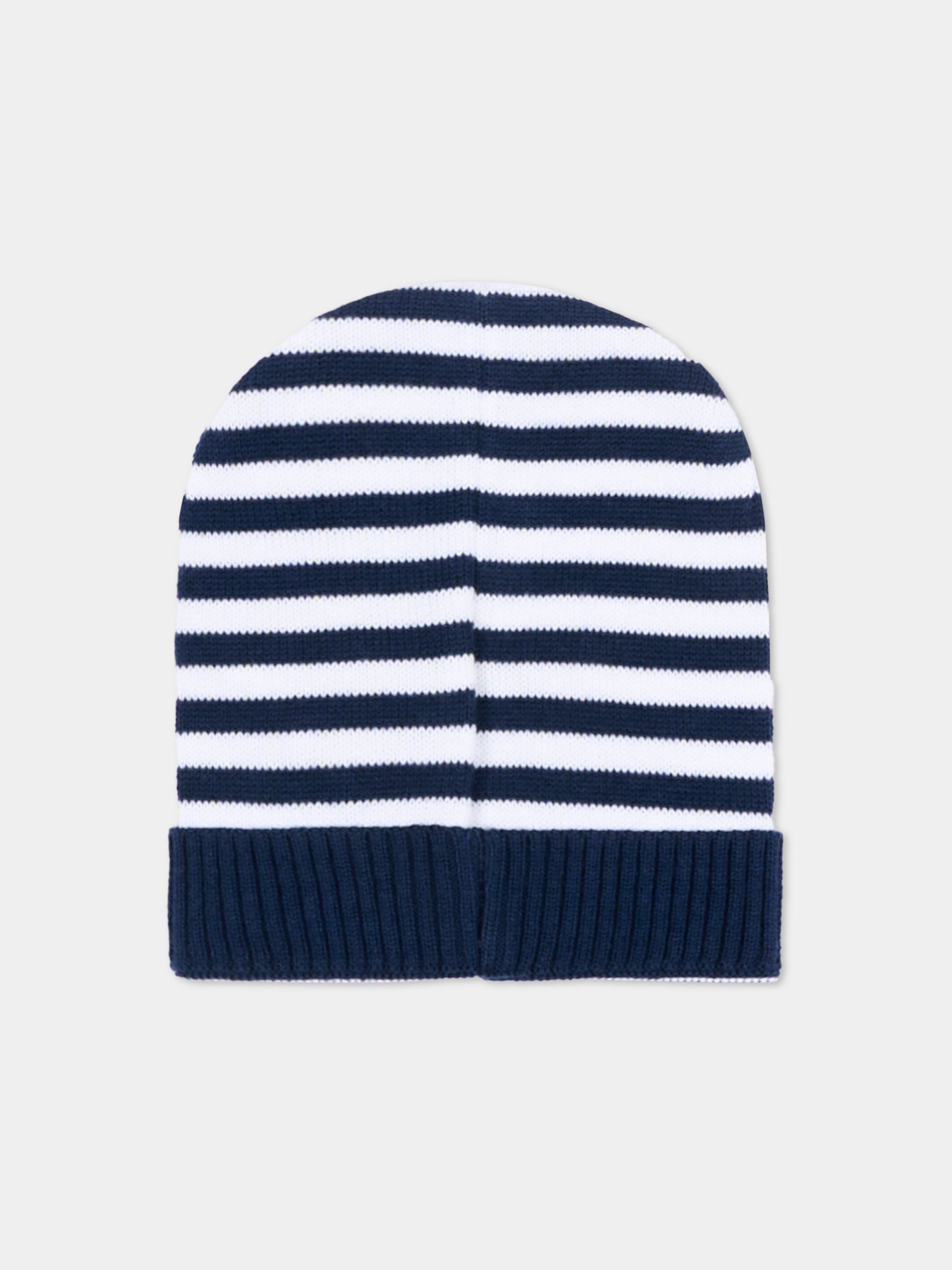 Cappello blu a righe per neonati,Nanán,E26006BL