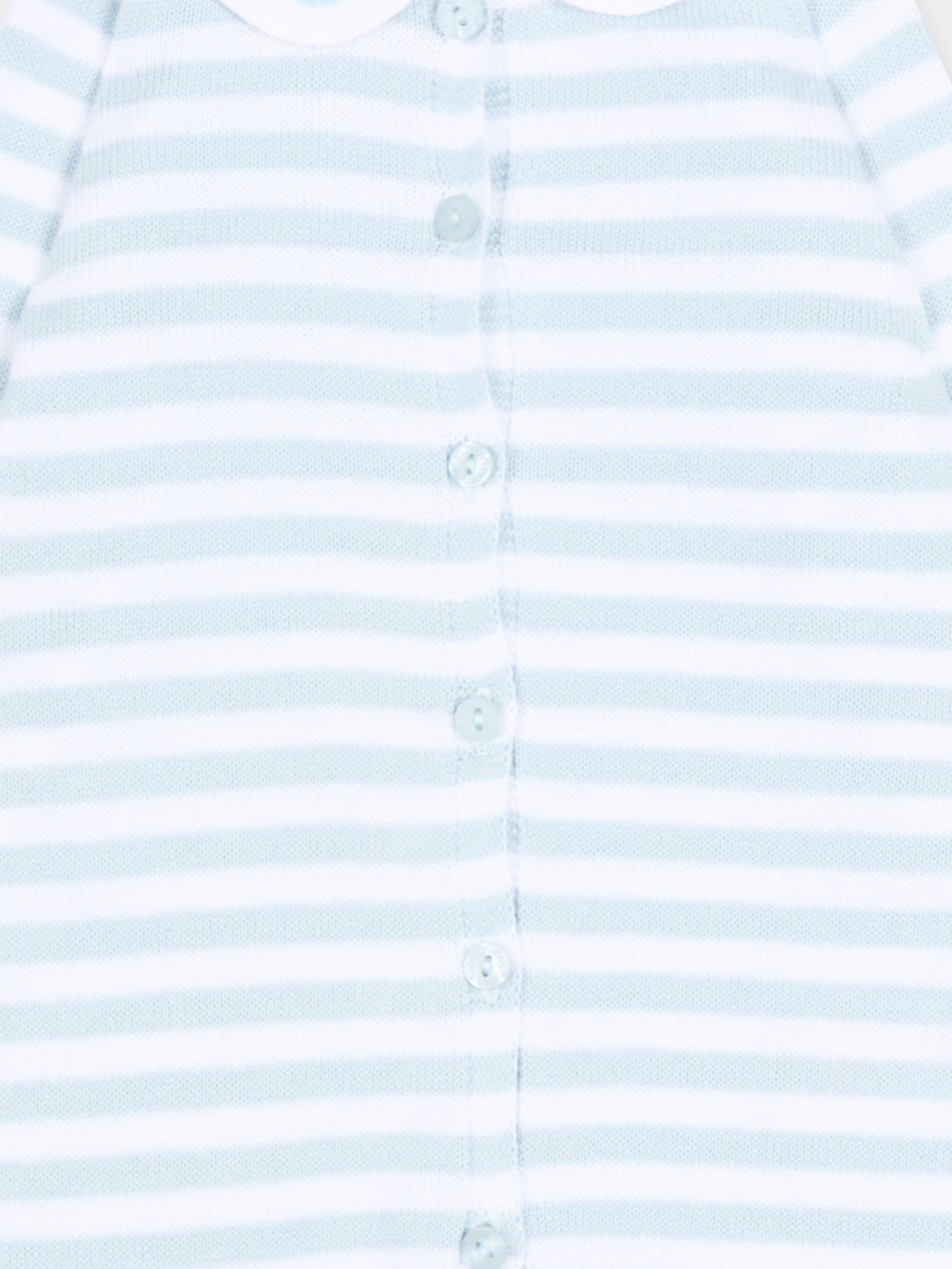 Tutina azzurra a righe per neonato,Nanán,E26003A