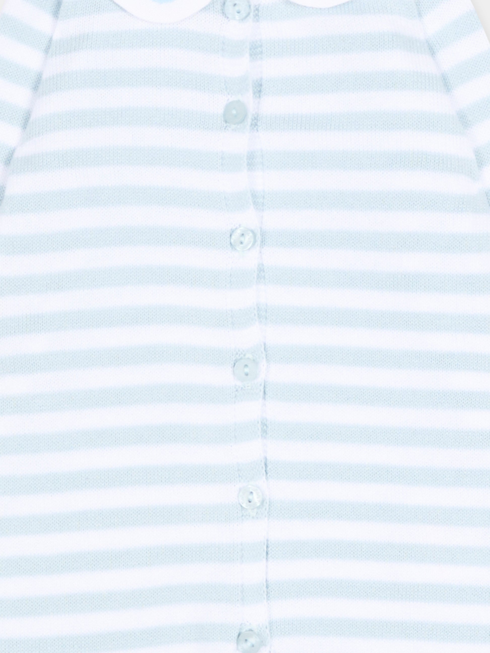 Tutina azzurra a righe per neonato,Nanán,E26003A