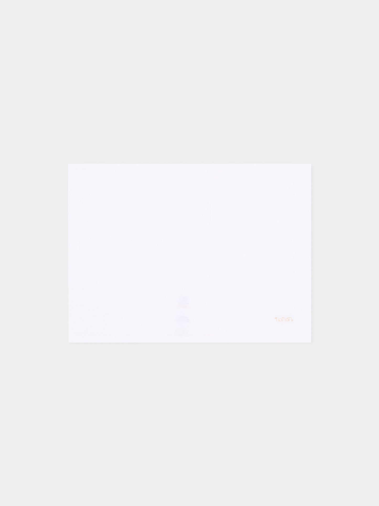 Lenzuola bianche per neonati con profili beige,Nanán,E26407BE