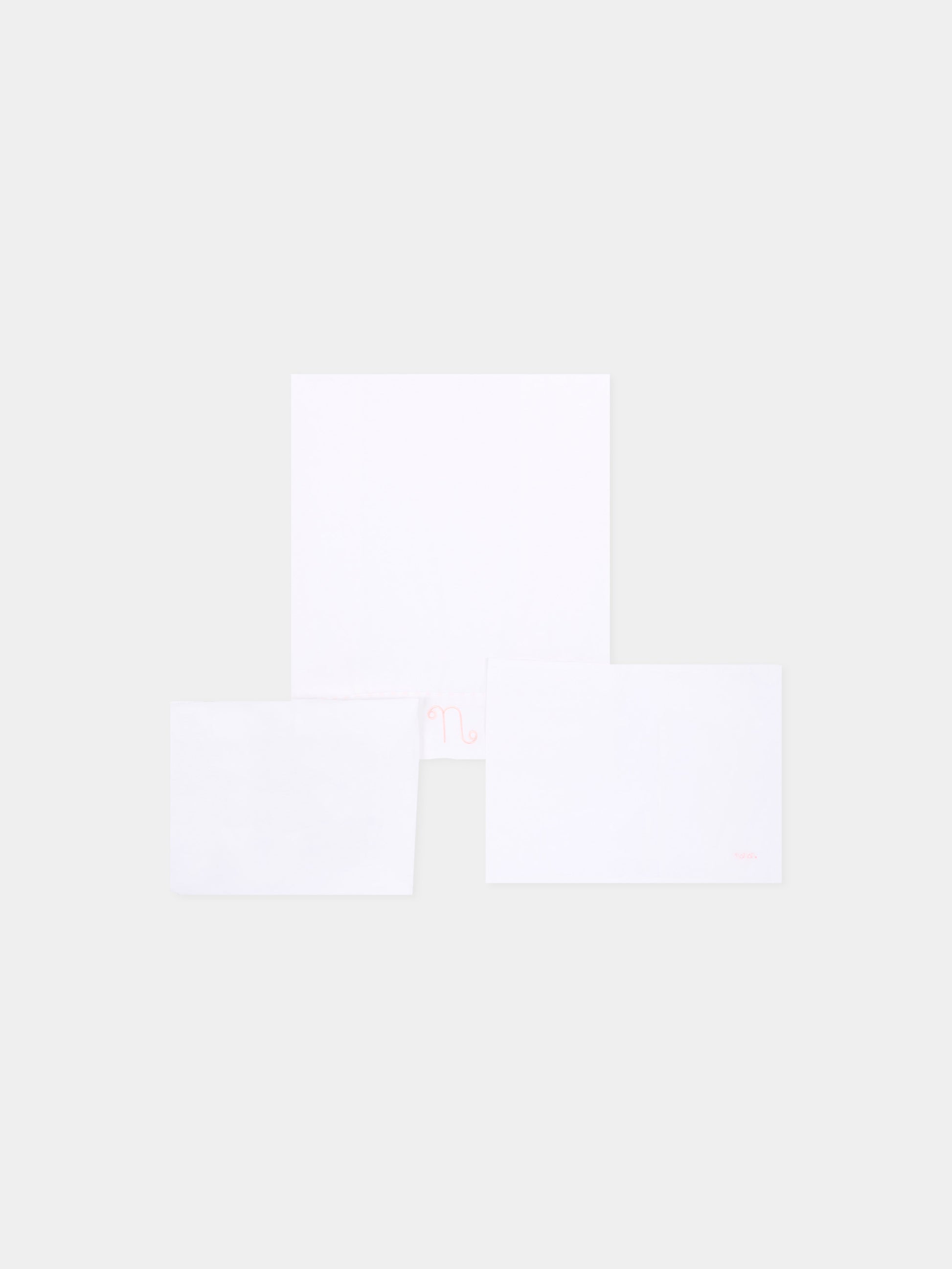 Lenzuola bianche per neonata con profili rosa,Nanán,E26407R