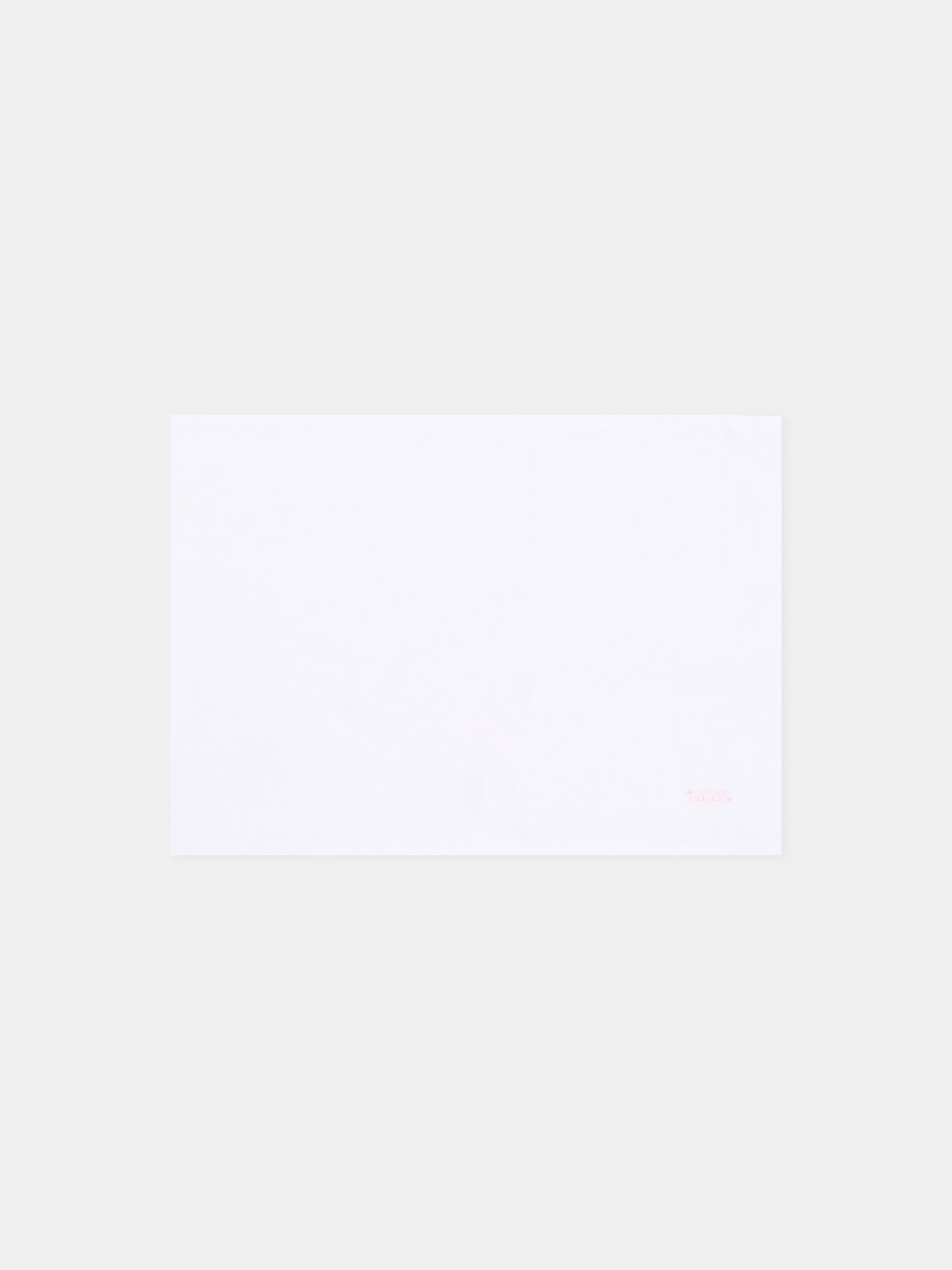 Lenzuola bianche per neonata con profili rosa,Nanán,E26407R