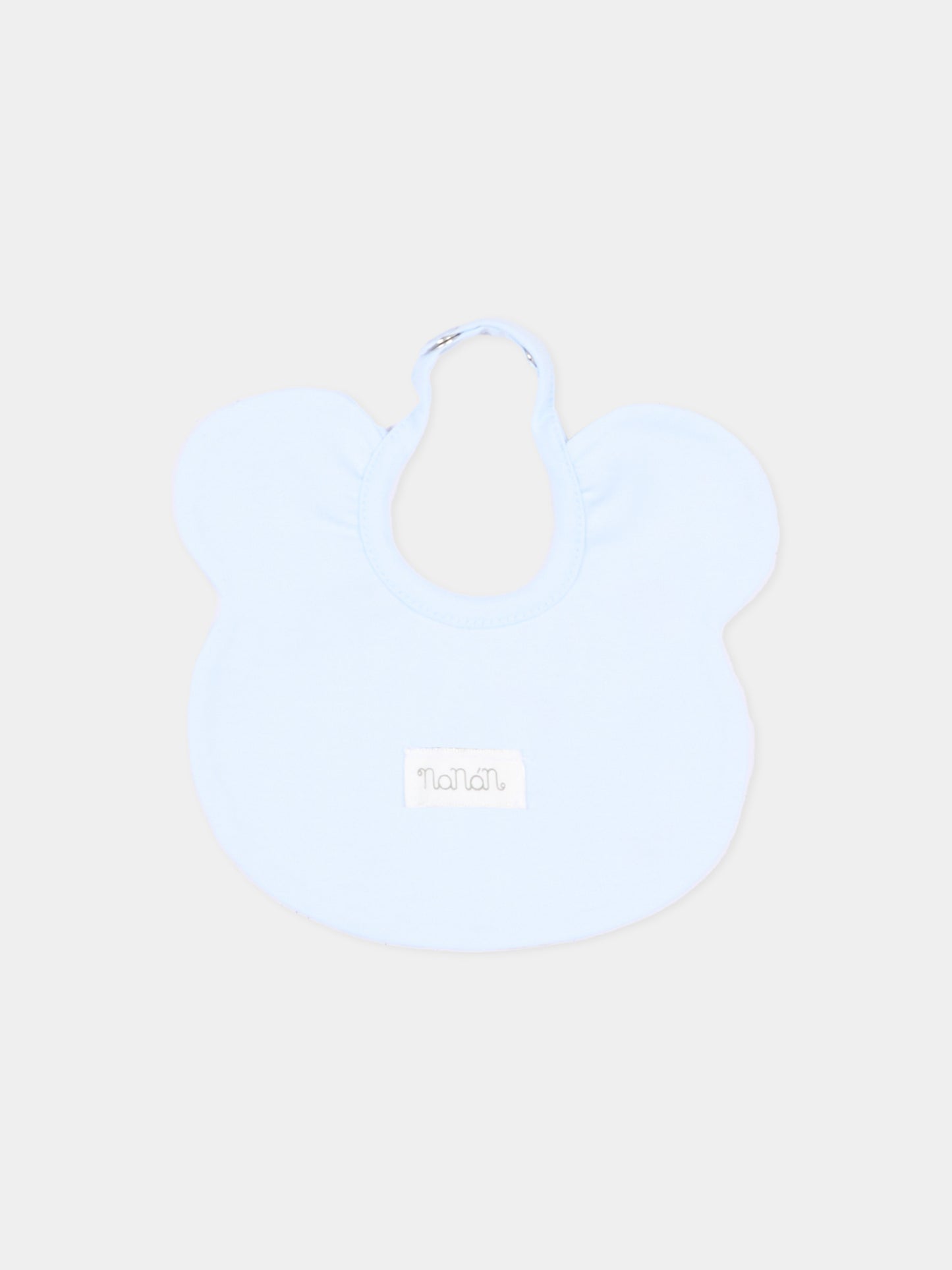 Bavaglino azzurro per neonato con orsetti,Nanán,E26021A