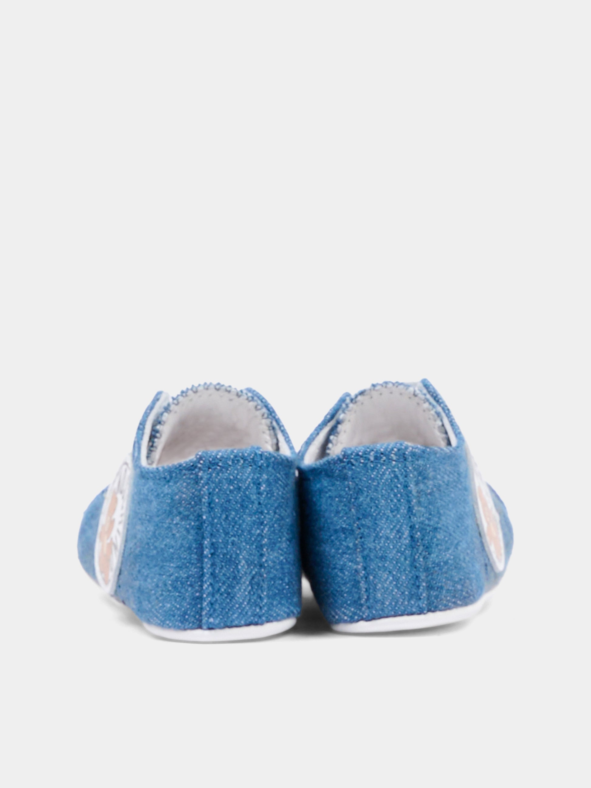 Sneakers basse blu per neonato con logo,Moschino Kids,82893 - VAR1