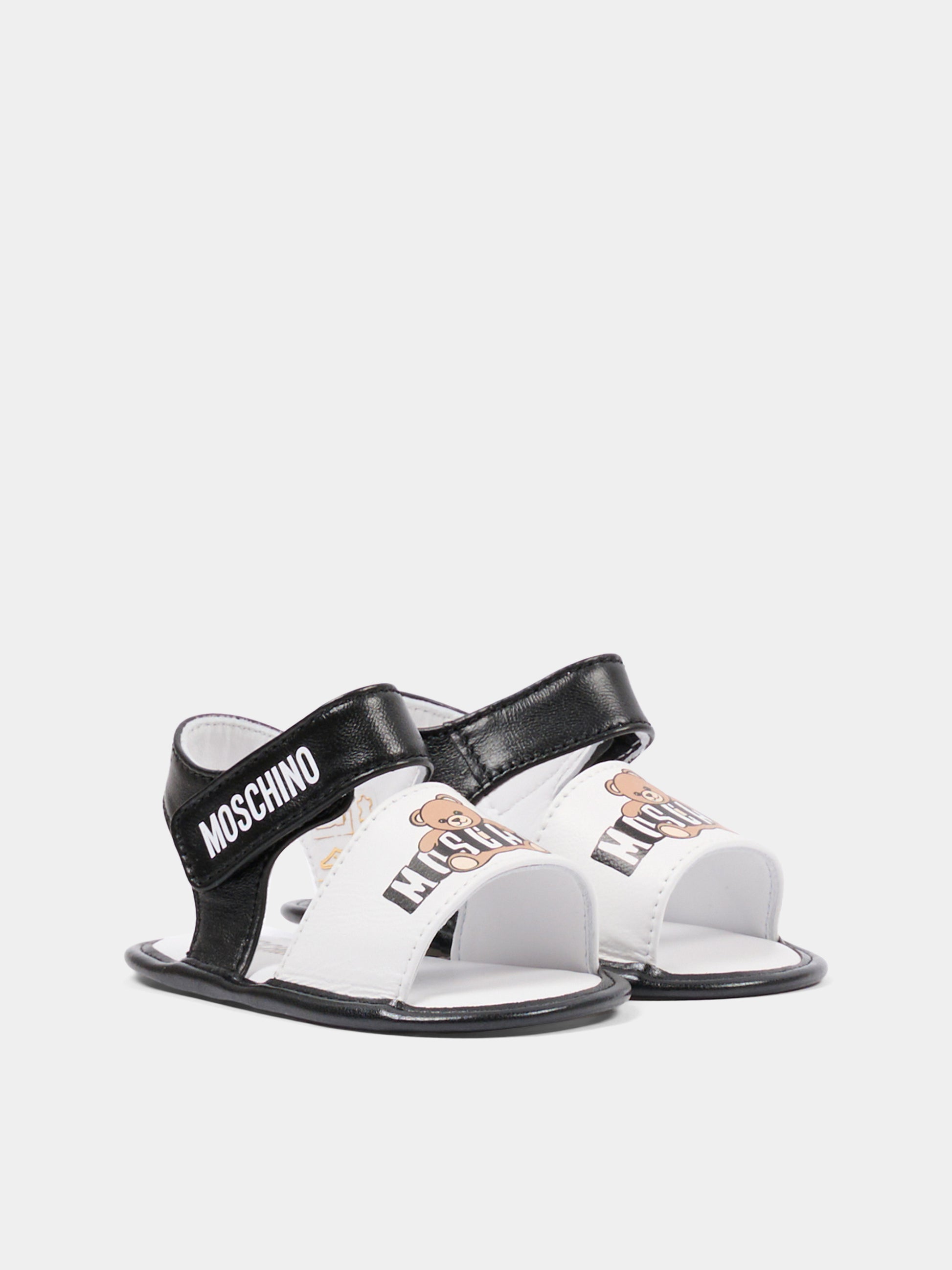 Sandali multicolor per neonato con logo,Moschino Kids,82872 - VAR1