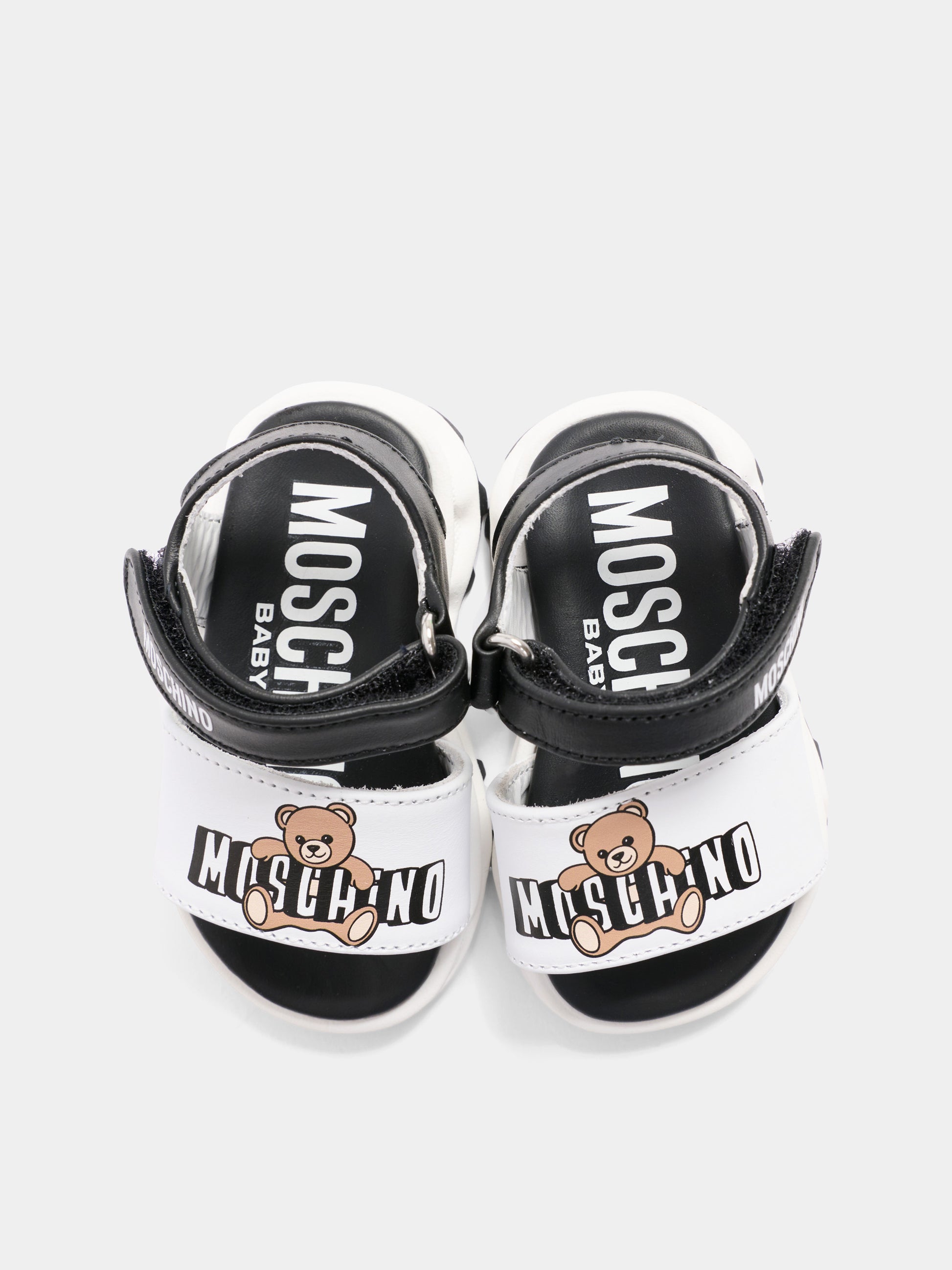 Sandali multicolor per bambini con logo,Moschino Kids,82935 - VAR3