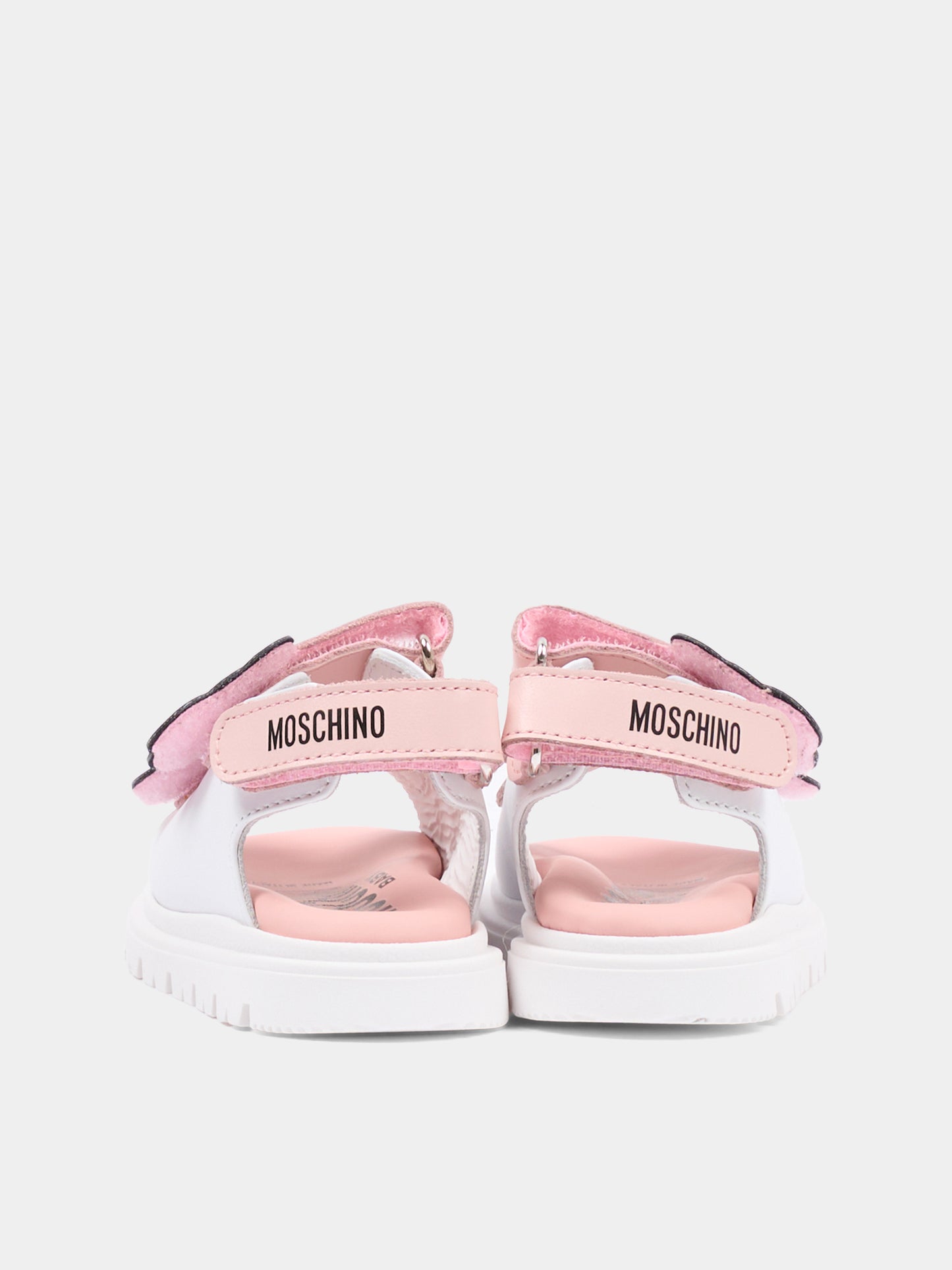 Sandalo bianco per bambina con Teddy Bear,Moschino Kids,82933 - VAR3
