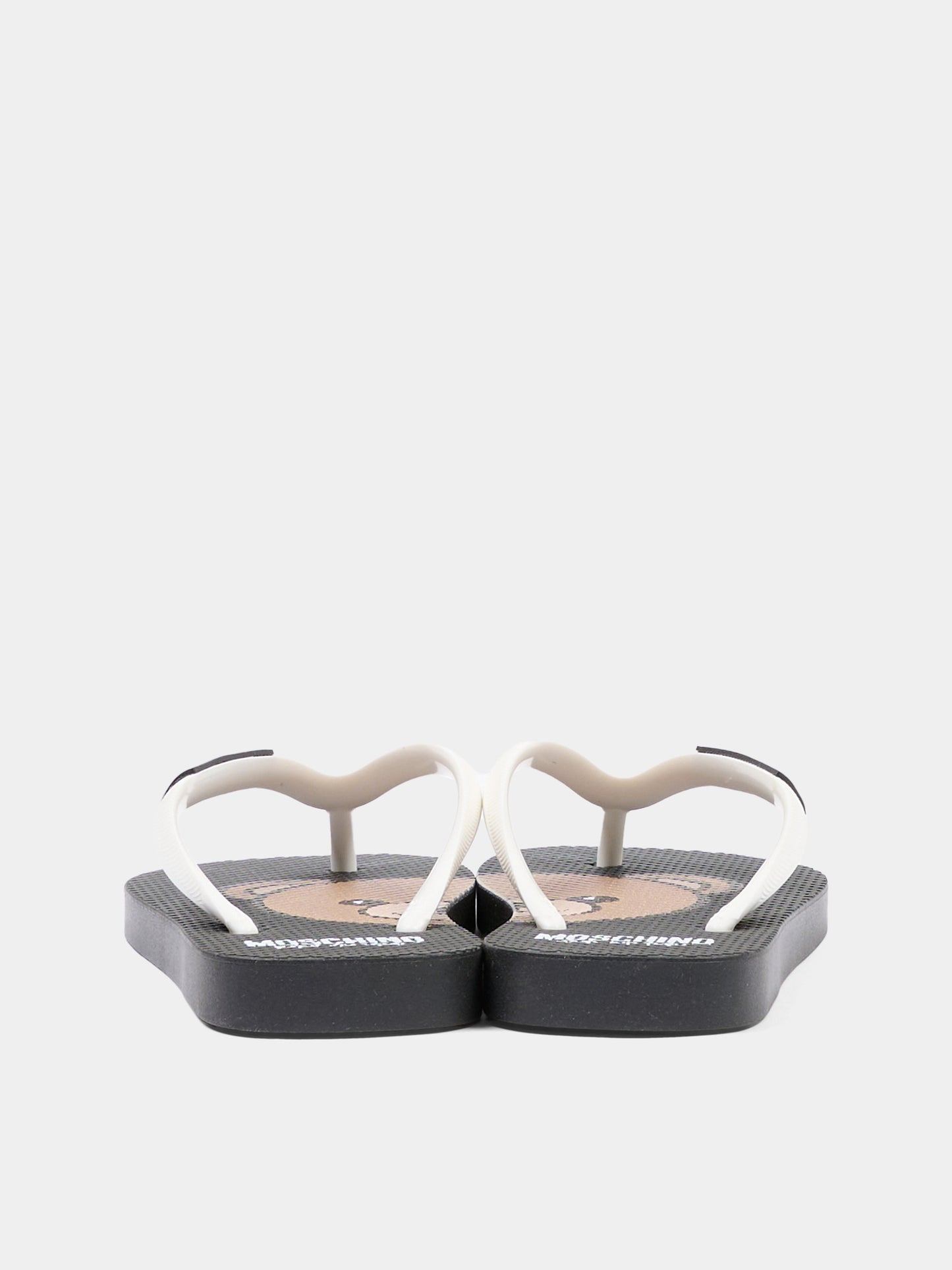 Infradito nere per bambini con logo,Moschino Kids,83122 - VAR1