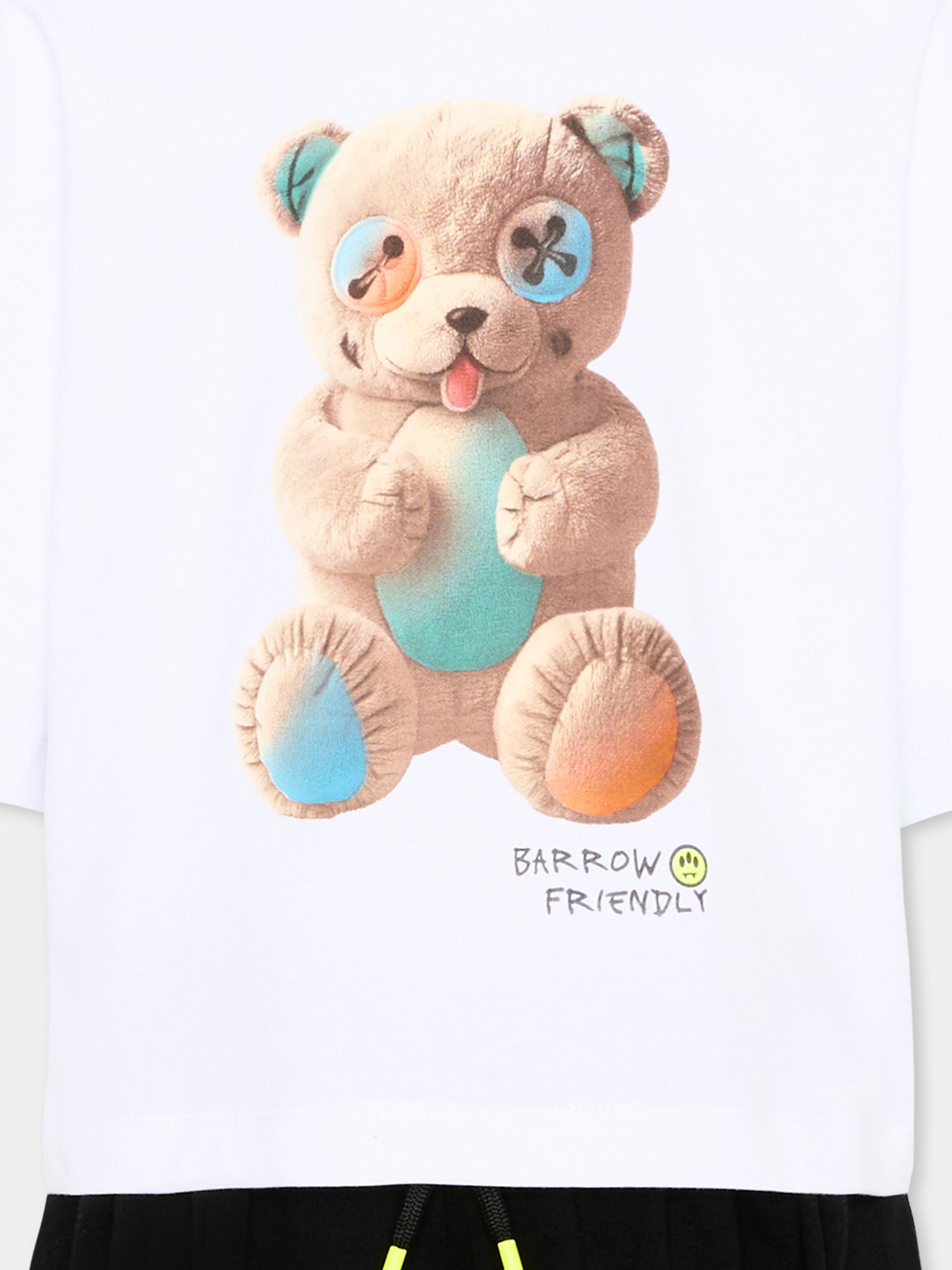 Completo sportivo multicolor per bambina con orsetto,Barrow,S6BKJGTR033 002/13