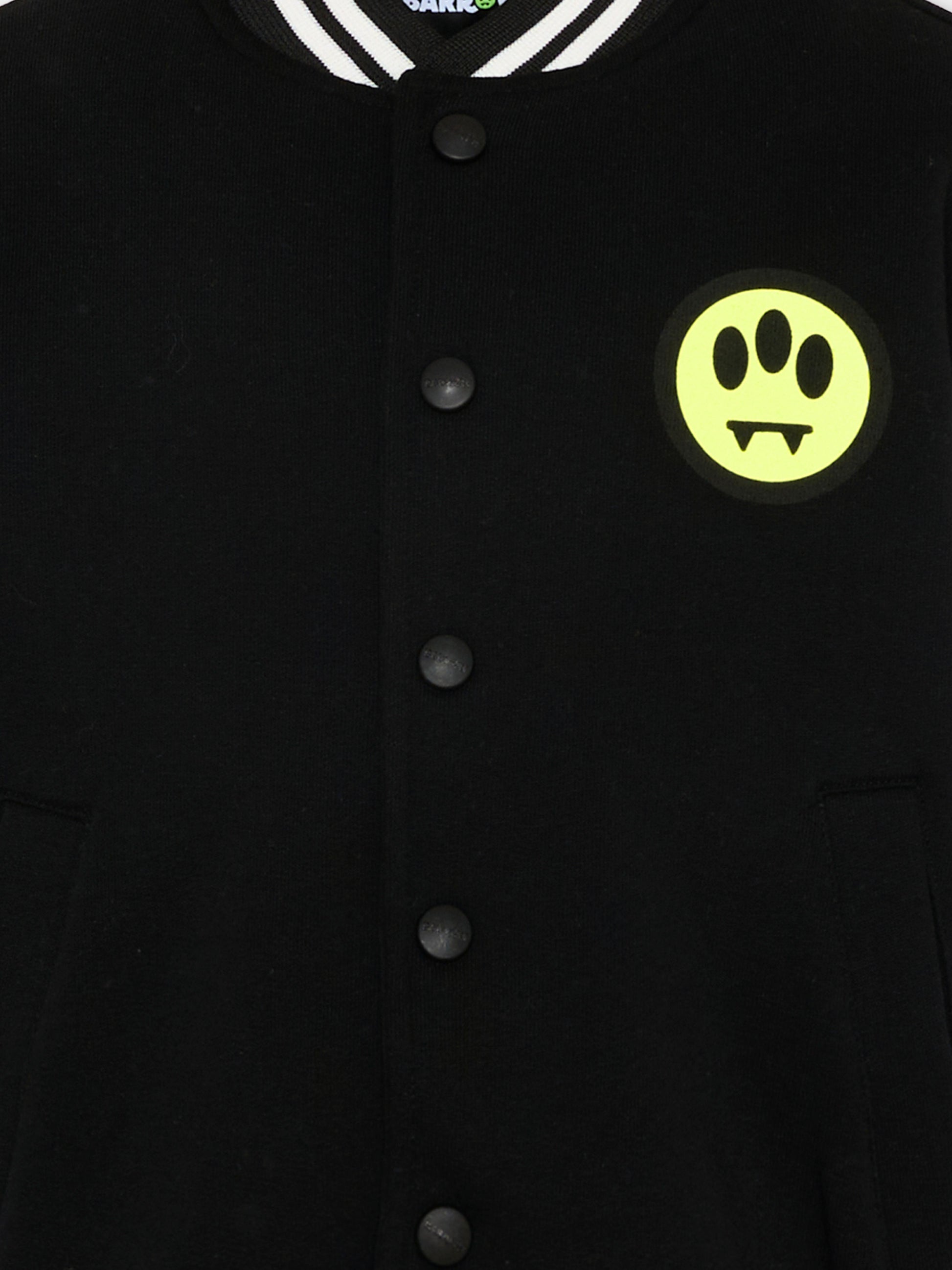 Bomber nero per bambini con logo fluo,Barrow,S6BKJUBO102 110