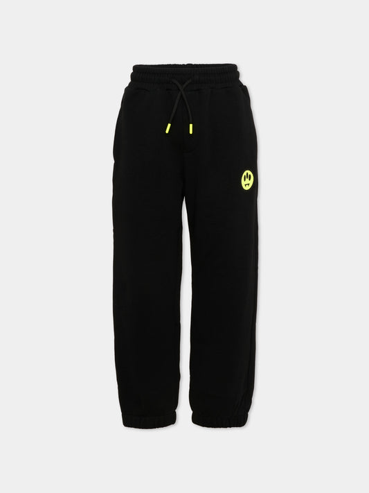 Pantaloni sportivi neri Barrow per bambini,Barrow,S6BKJUFP015 110