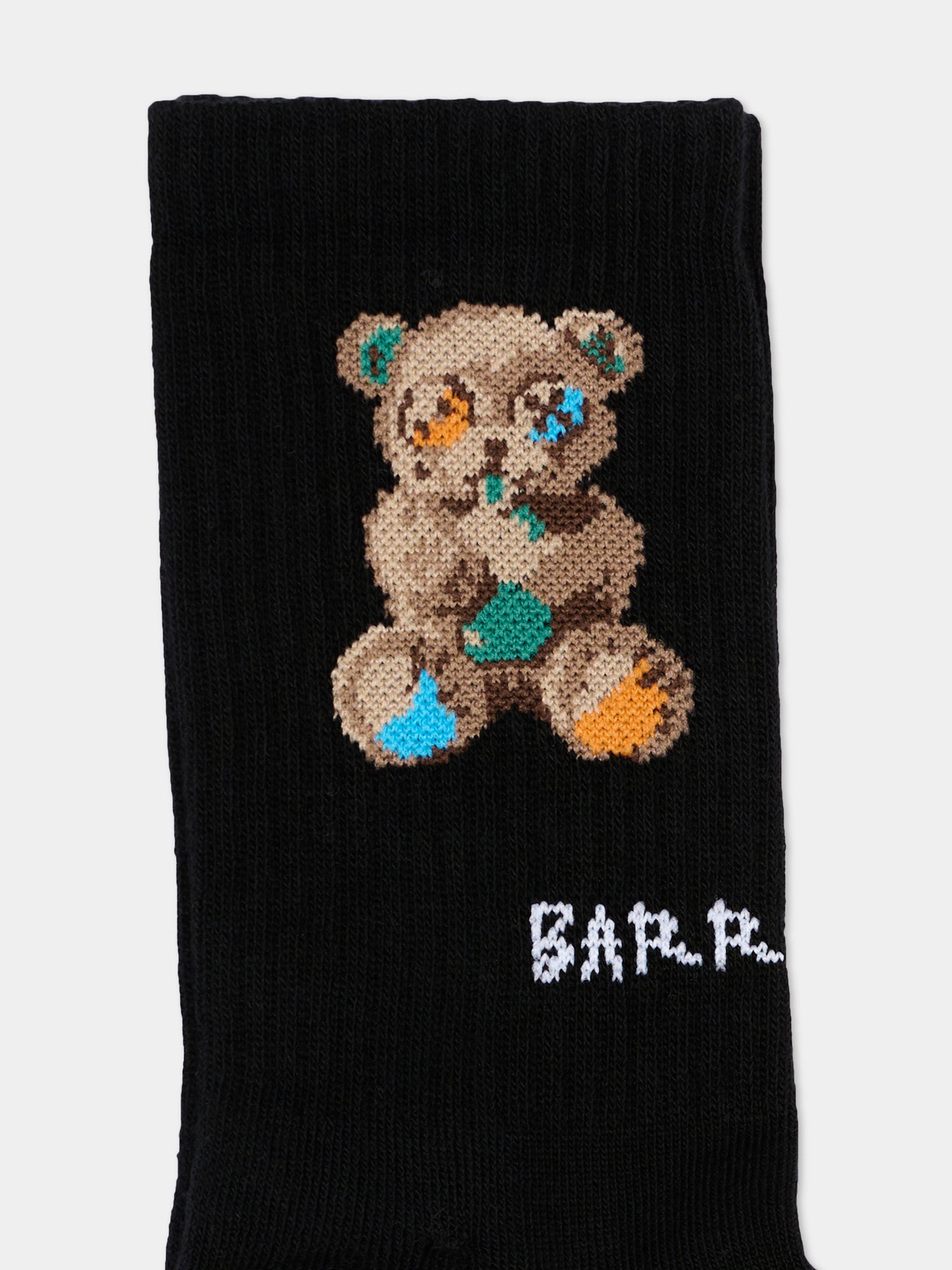 Calzini neri per bambini con Teddy Bear,Barrow,S6BKJUSO028 110