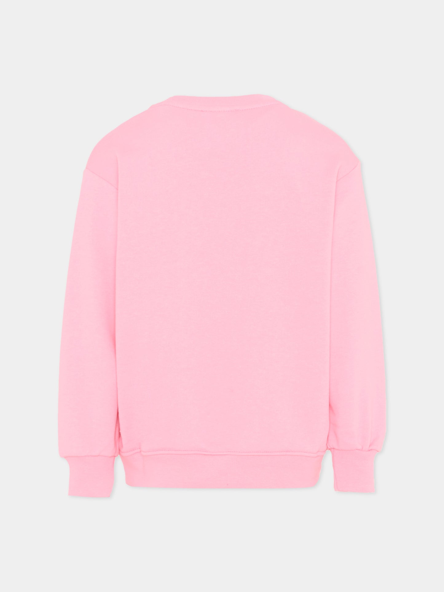 Felpa rosa per bambina con orsetto,Barrow,S6BKJUSW005 BW311