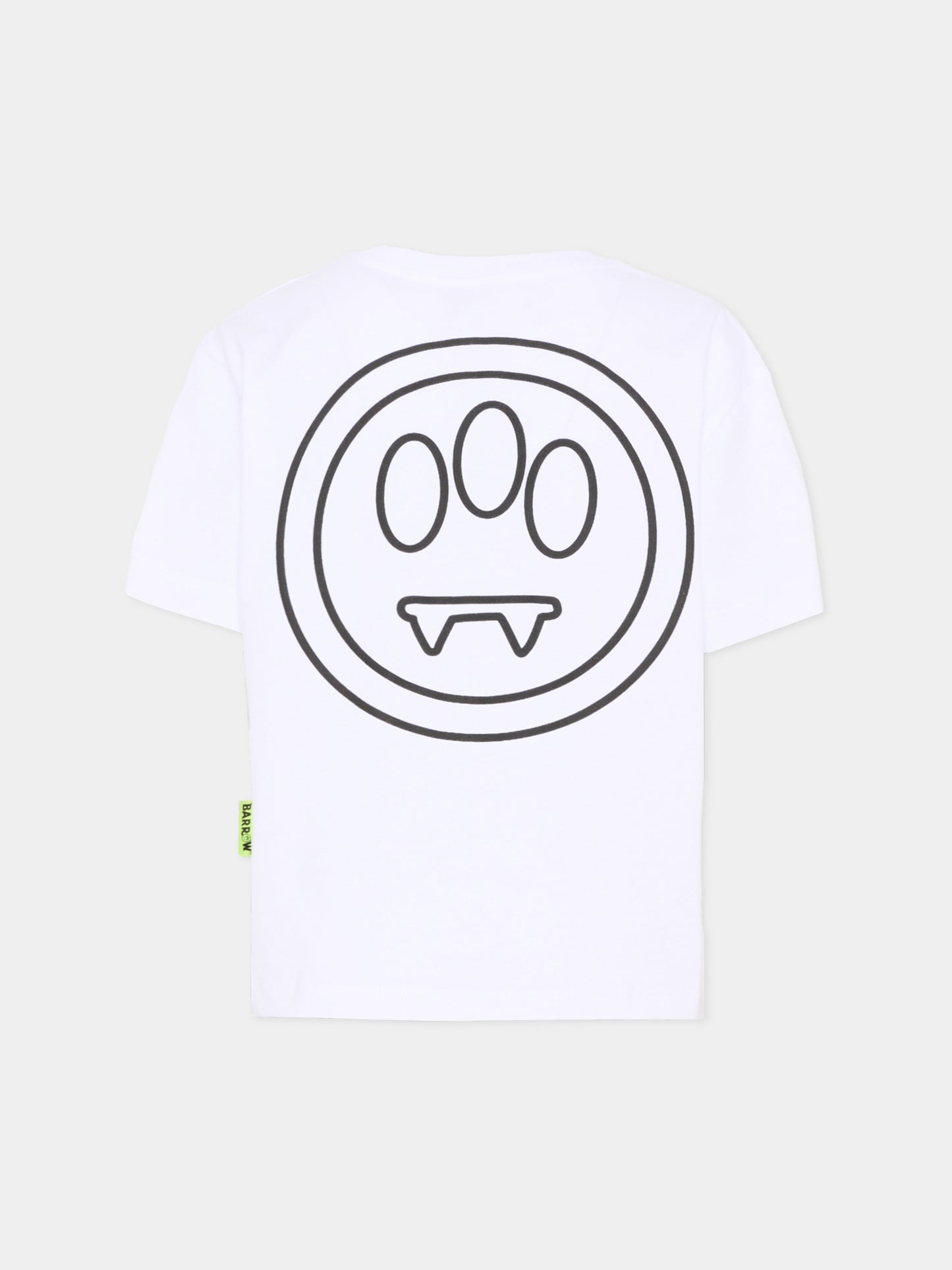 T-Shirt bianca per bambini con logo,Barrow,S6BKJUTH008 002
