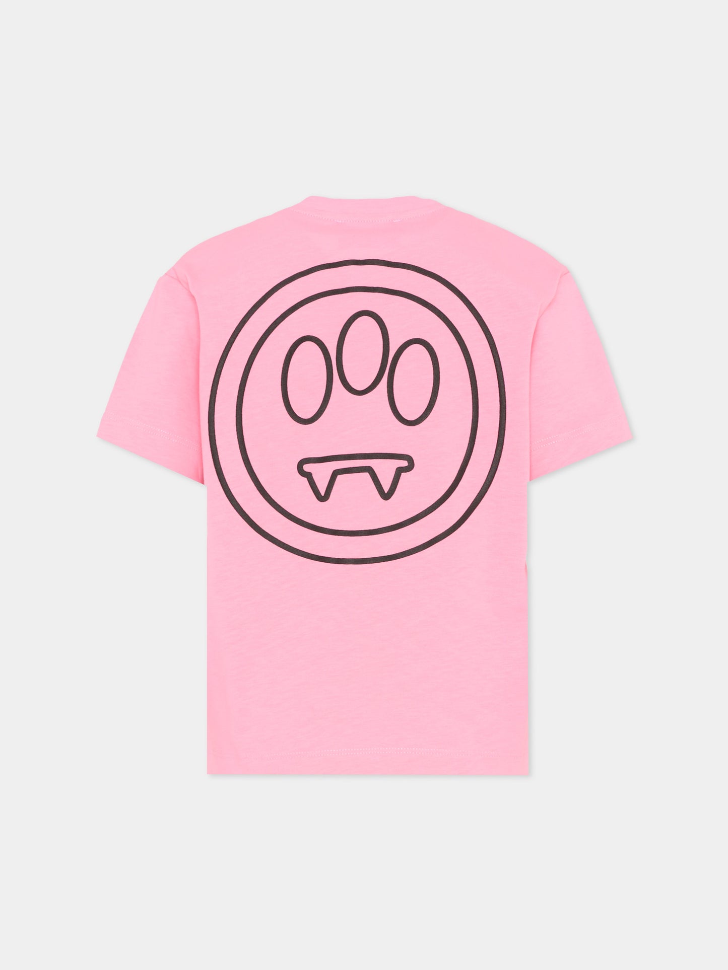 T-Shirt rosa per bambina con smile,Barrow,S6BKJUTH008 BW311