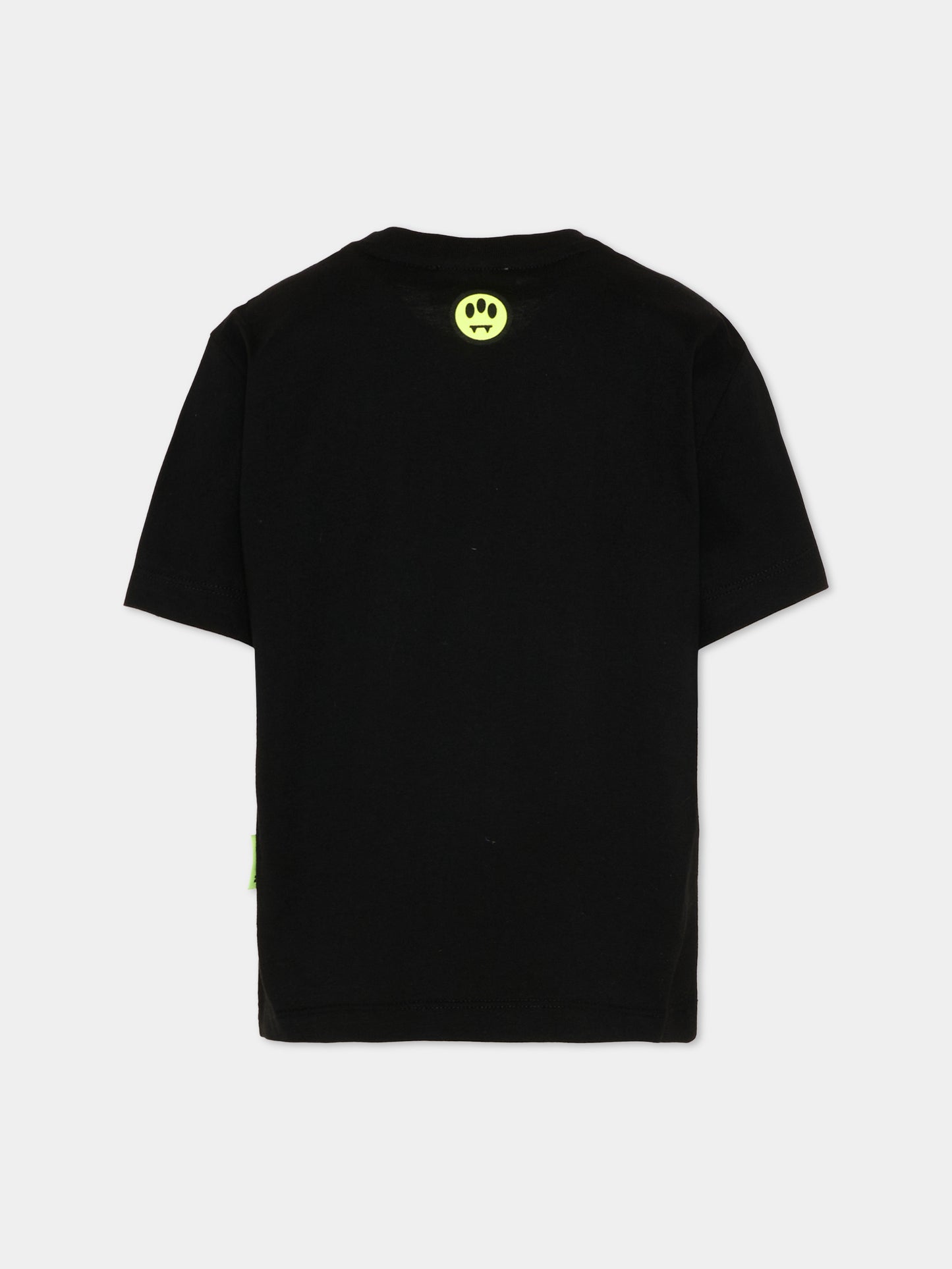 T-Shirt nera per bambini con orsetti,Barrow,S6BKJUTH093 110