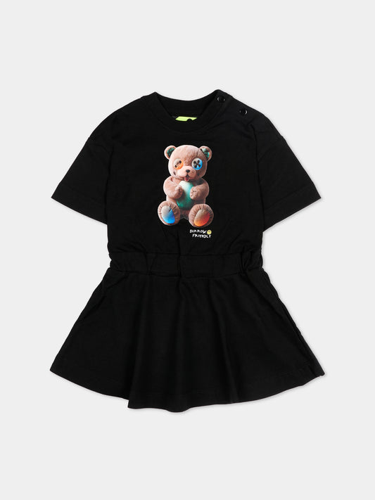 Vestito nero per neonata con Teddy Bear,Barrow,S6BKNGDR206 110