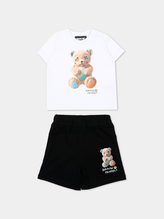 Completo sportivo multicolor per neonato con orsetto,Barrow,S6BKUNTB195 002/13