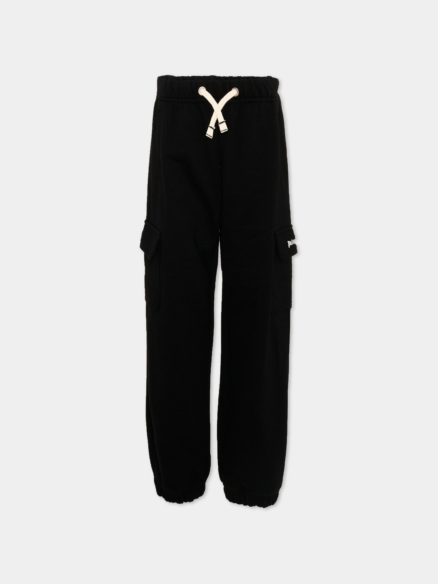 Pantaloni sportivi neri cargo,Palm Angels,PBCH016S26FLE001 110