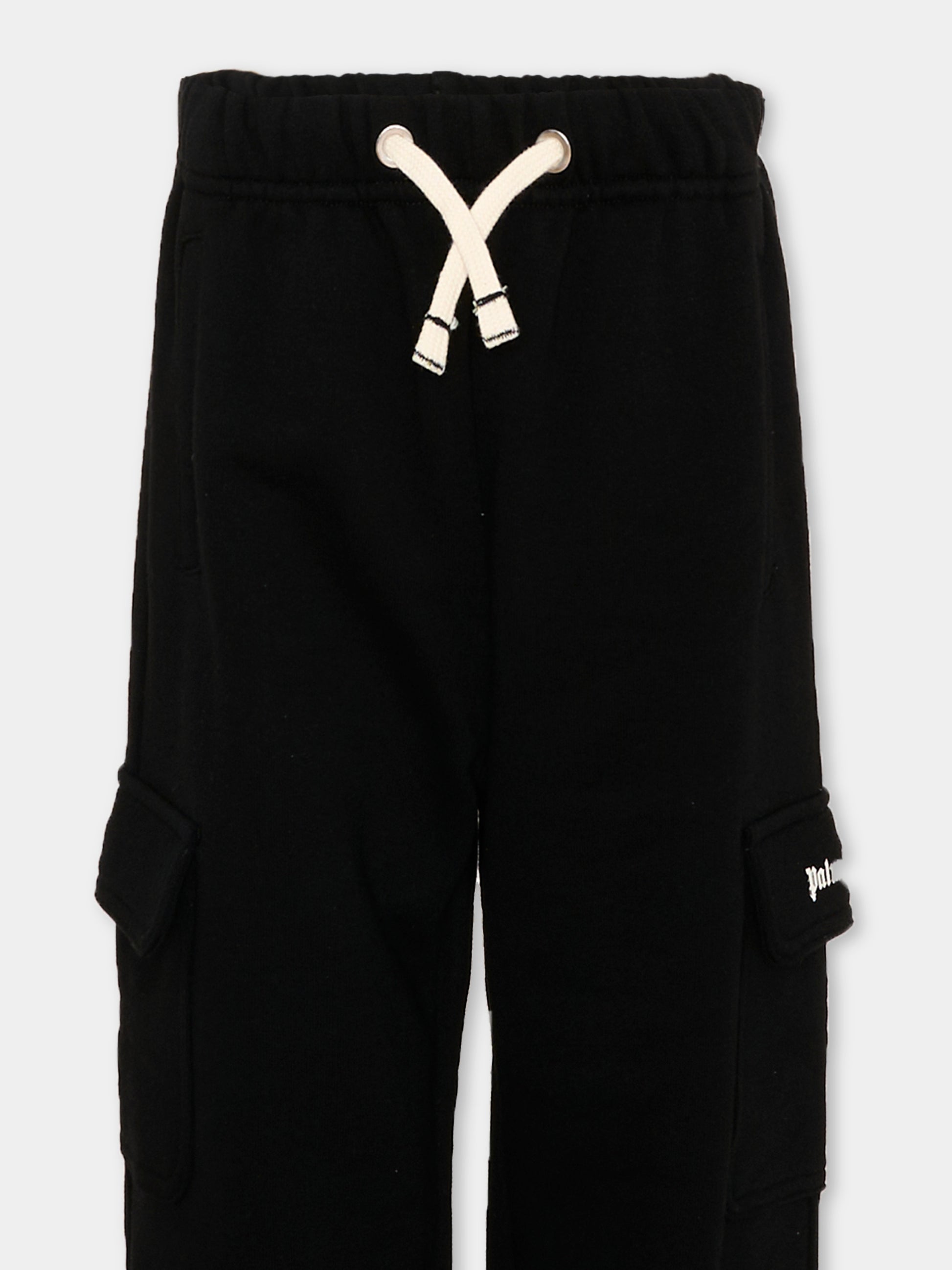 Pantaloni sportivi neri cargo,Palm Angels,PBCH016S26FLE001 110