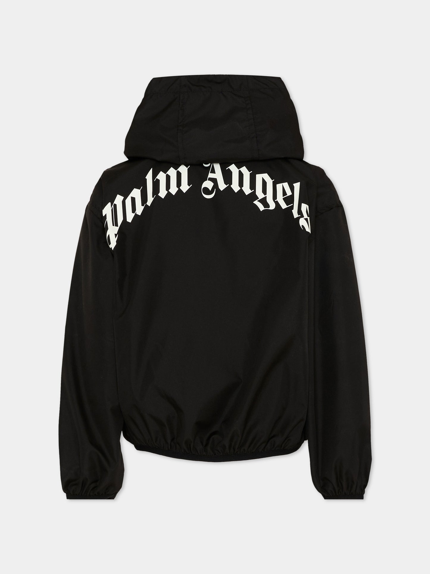 Giacche a vento nero per bambini con logo,Palm Angels,PBEB004S26FAB001 110