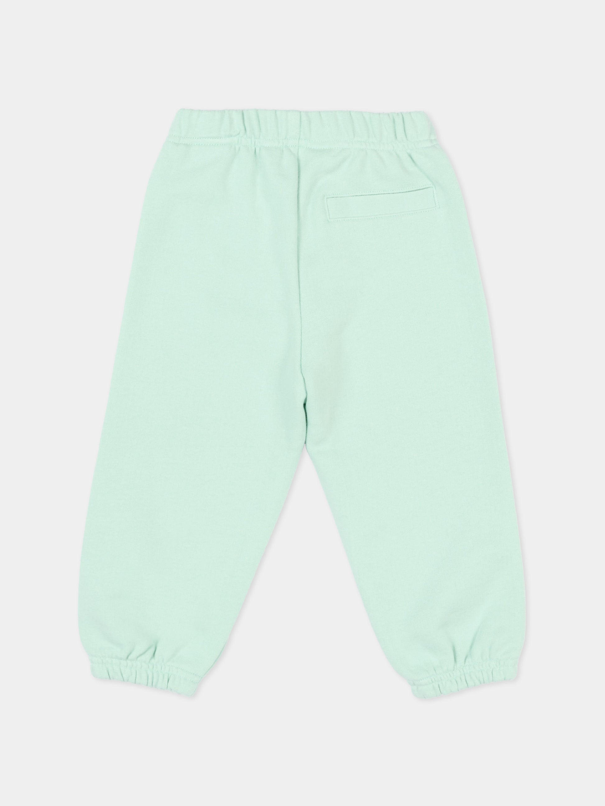 Pantaloni sportivi verdi per neonati con logo,Palm Angels,PBXD001S26FLE001 081