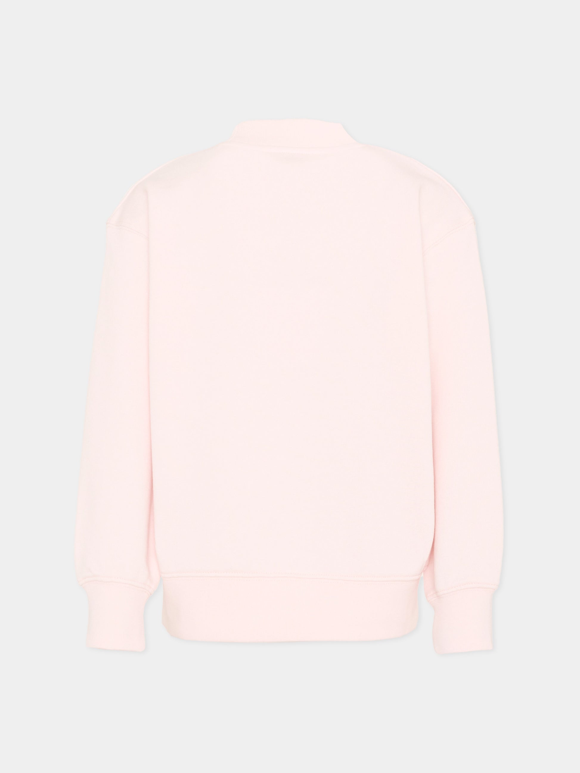 Felpa rosa per bambina con logo,Palm Angels,PGBA013S26FLE004 042