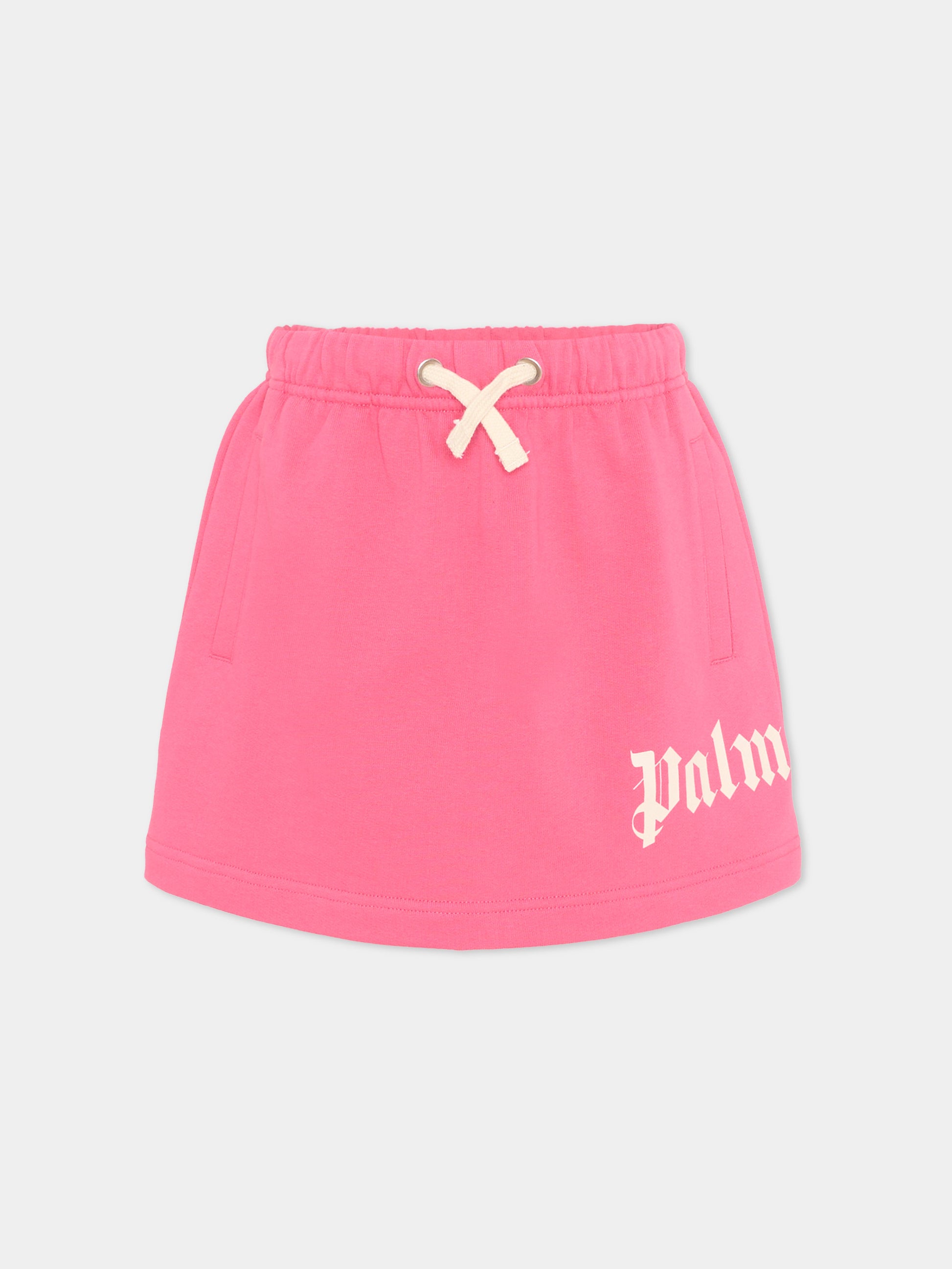 Gonna fucsia Palm Angels per bambina,Palm Angels,PGCK001S26FLE001 044