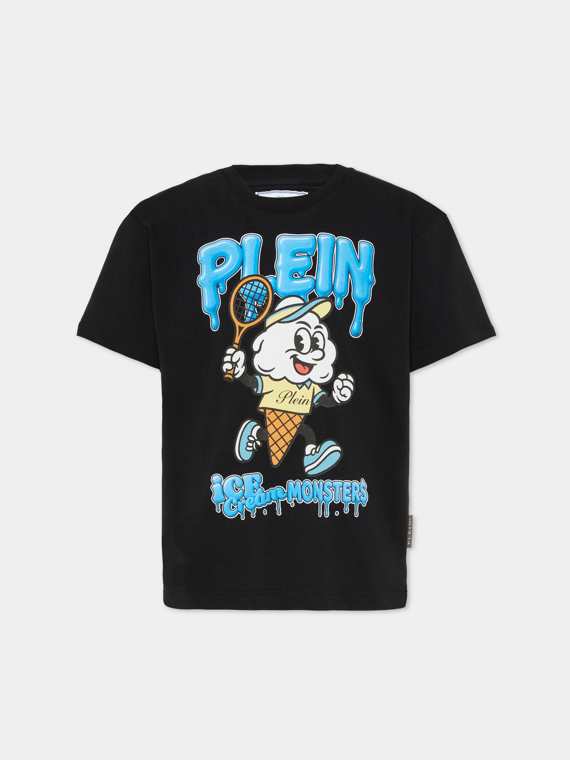 Felpa nera per bambino con teschio,Philipp Plein Junior,S6PHJBTH037 110