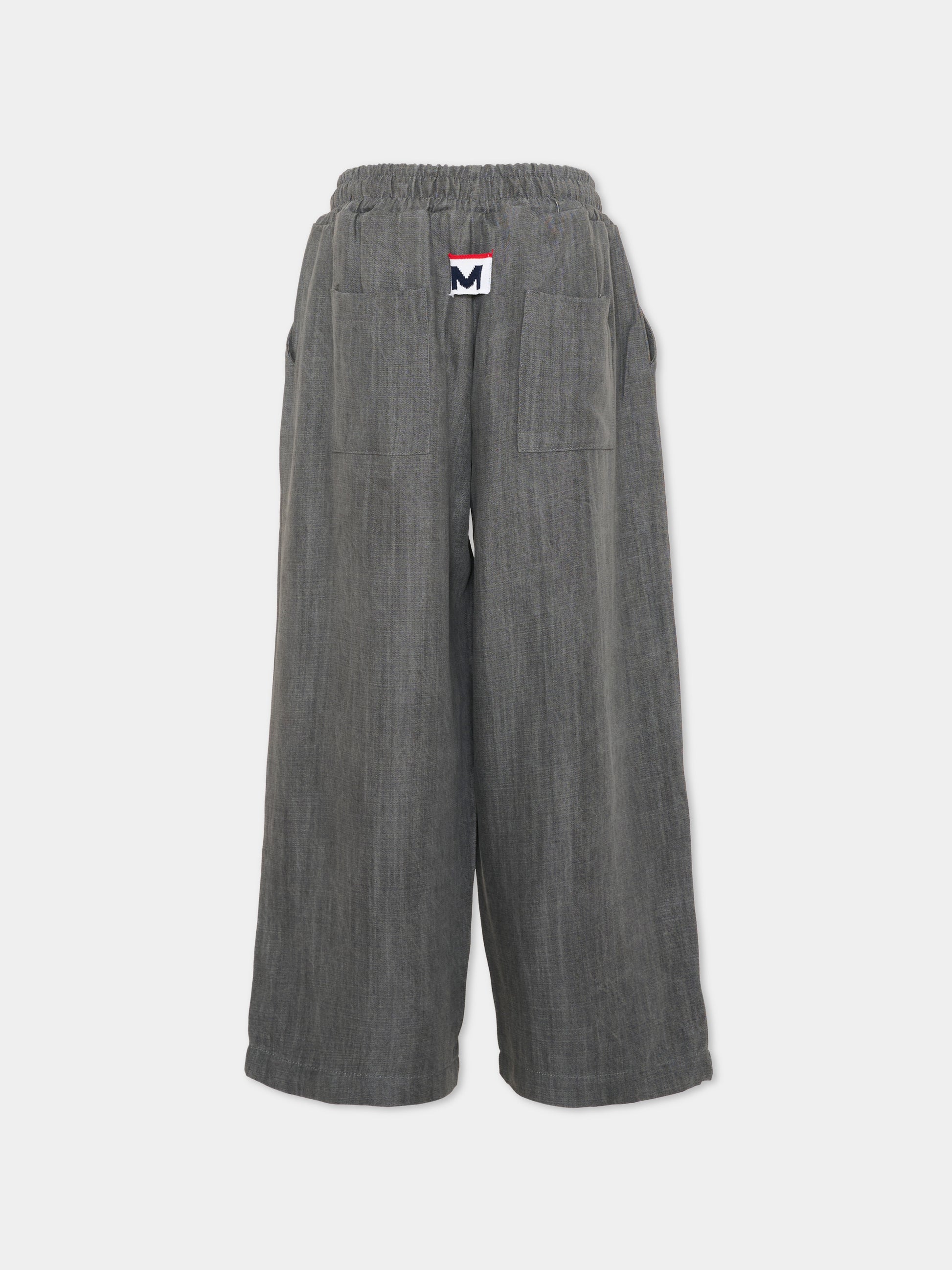 Pantaloni sportivi grigi per bambino,Msgm Kids,S6MSJBPA057 102