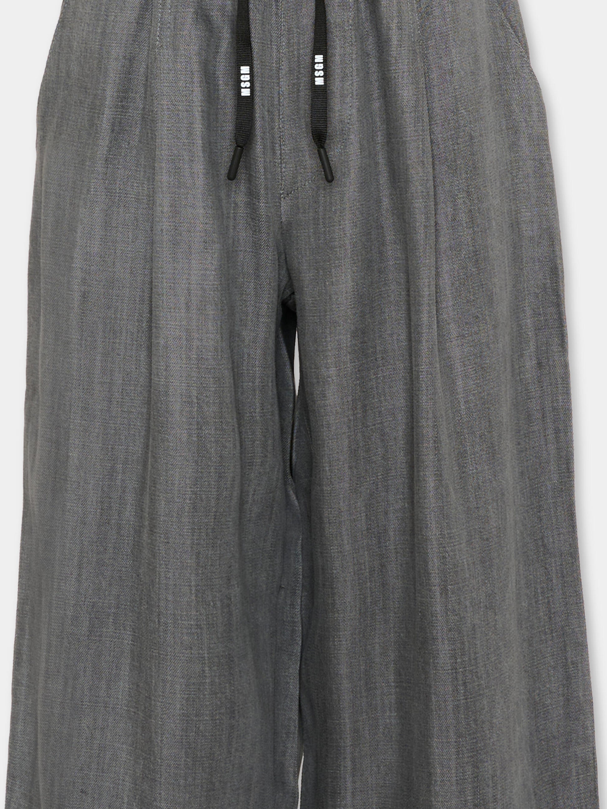 Pantaloni sportivi grigi per bambino,Msgm Kids,S6MSJBPA057 102