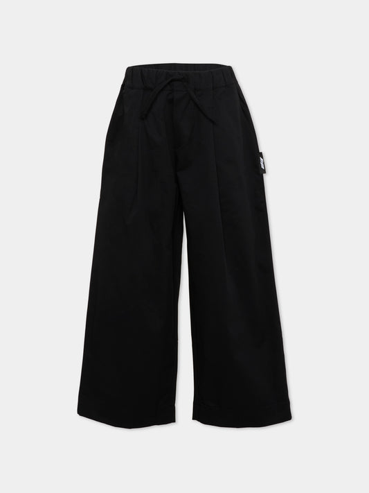 Pantaloni casual nero per bambino,Msgm Kids,S6MSJBPA252 110