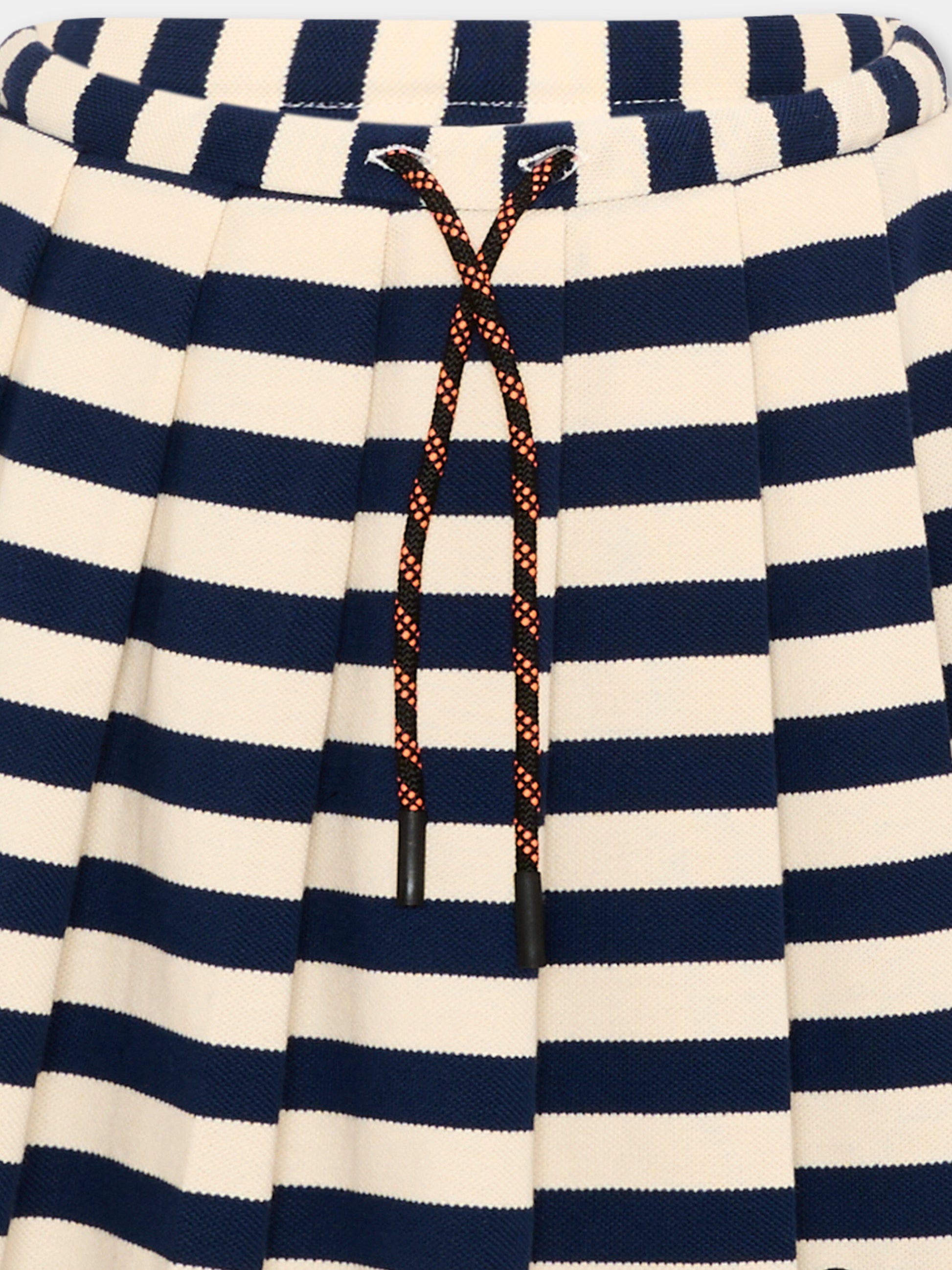 Gonna blu a righe per bambina,Msgm Kids,S6MSJGSK185 MS072