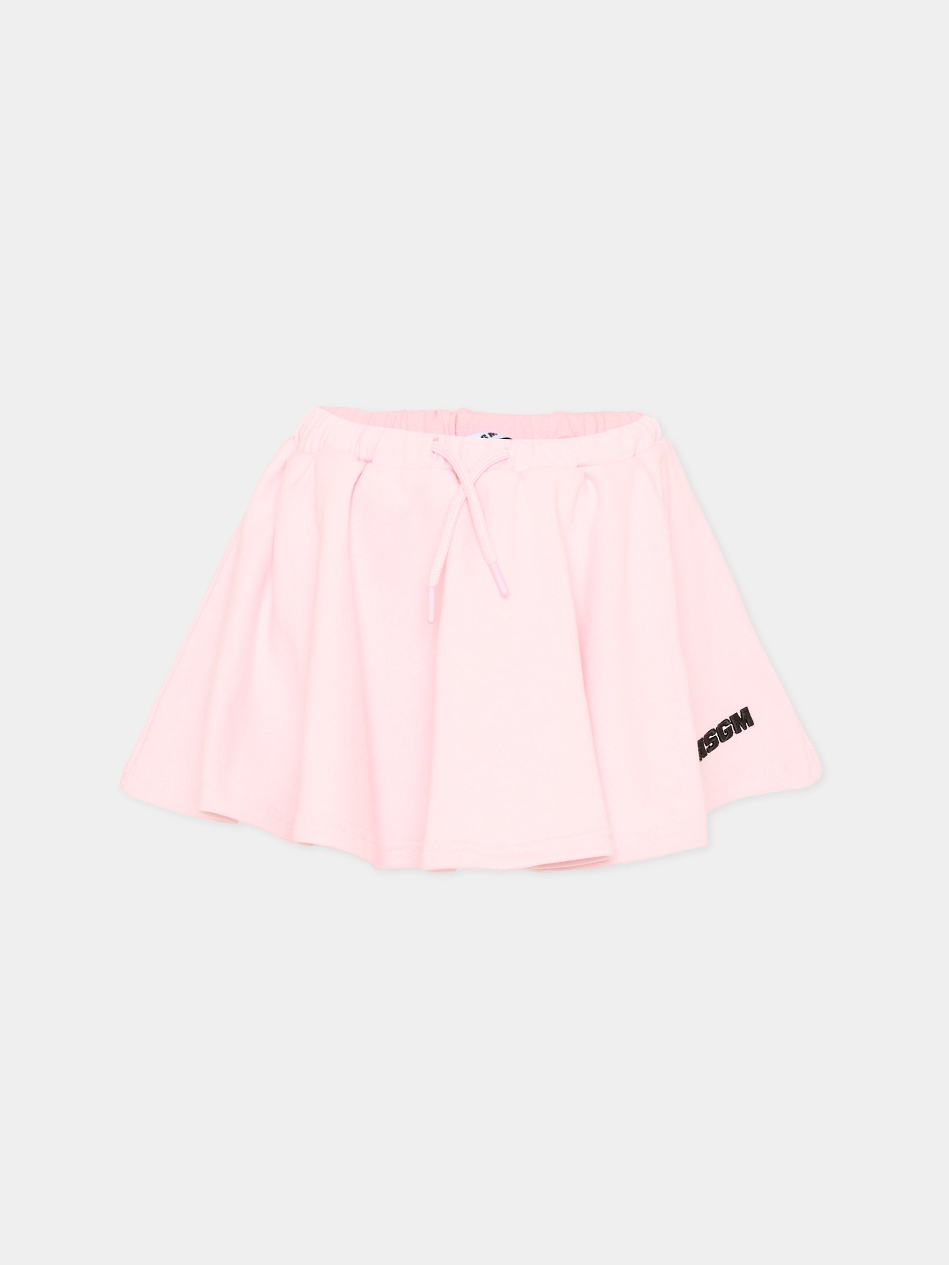 Gonna rosa per bambina con logo,Msgm Kids,S6MSJGST075 MS076