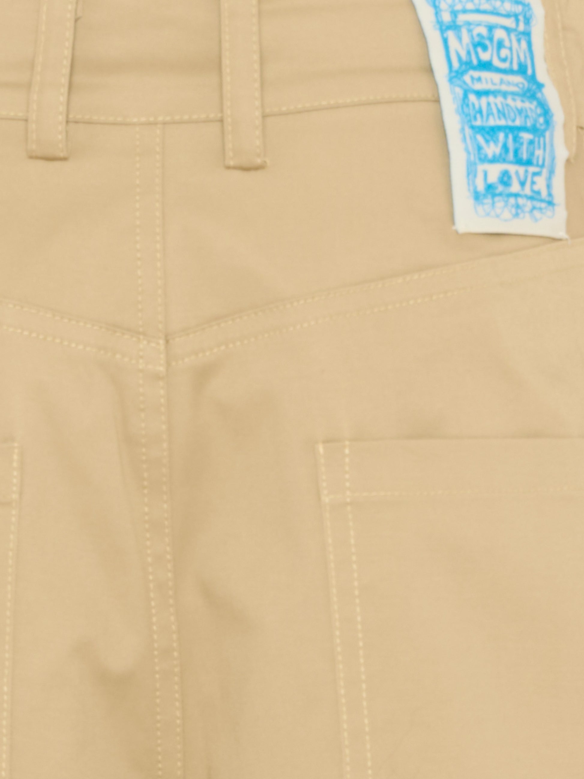 Shorts beige per bambini,Msgm Kids,S6MSJUBE130 015