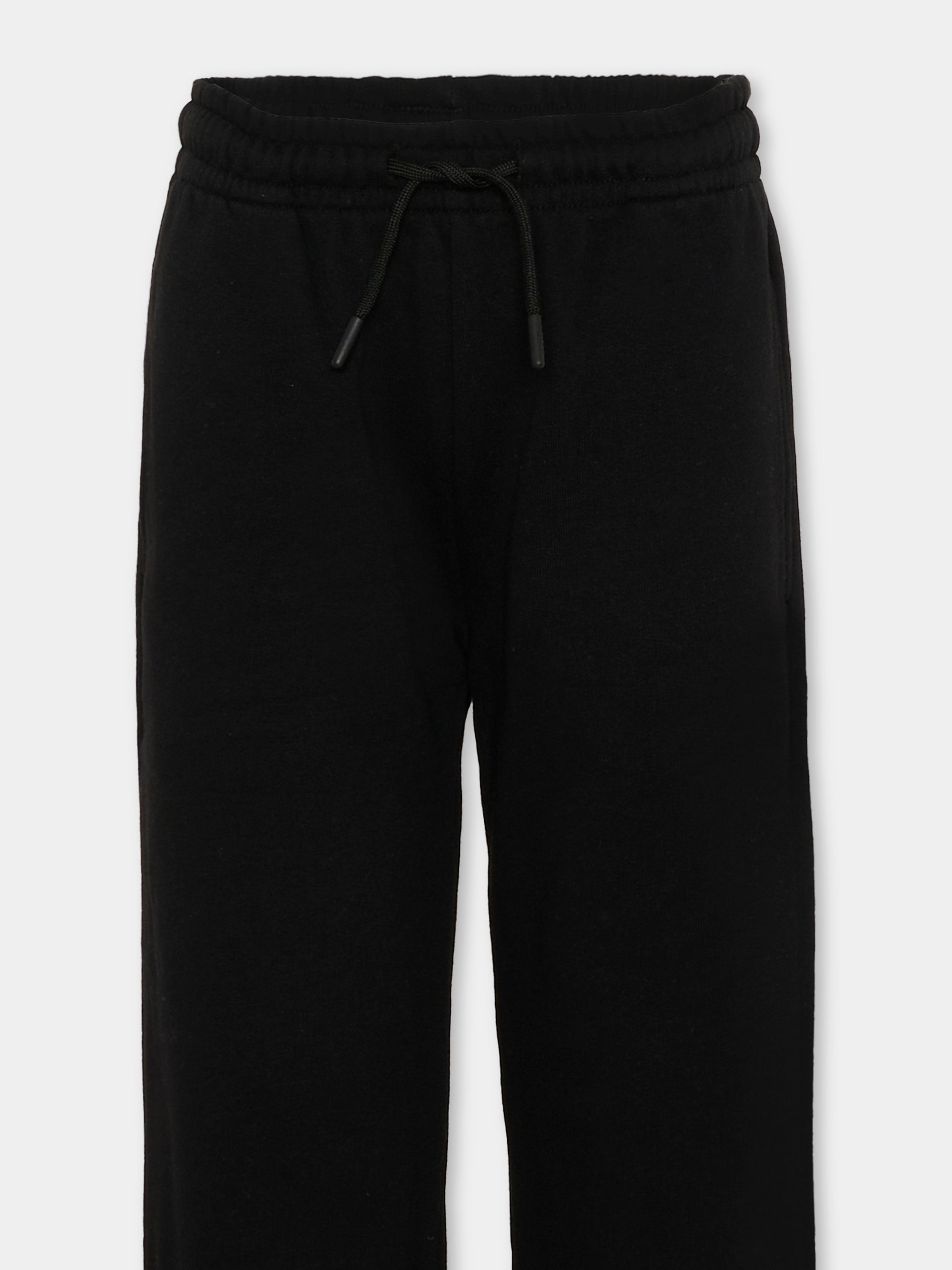 Pantaloni sportivi nero per bambina con logo,Msgm Kids,S6MSJUFP014 110/88