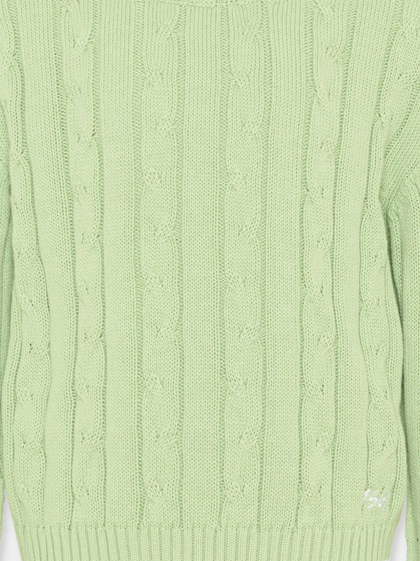 Maglione verde per bambini con trecce,Msgm Kids,S6MSJUJP286 MS077