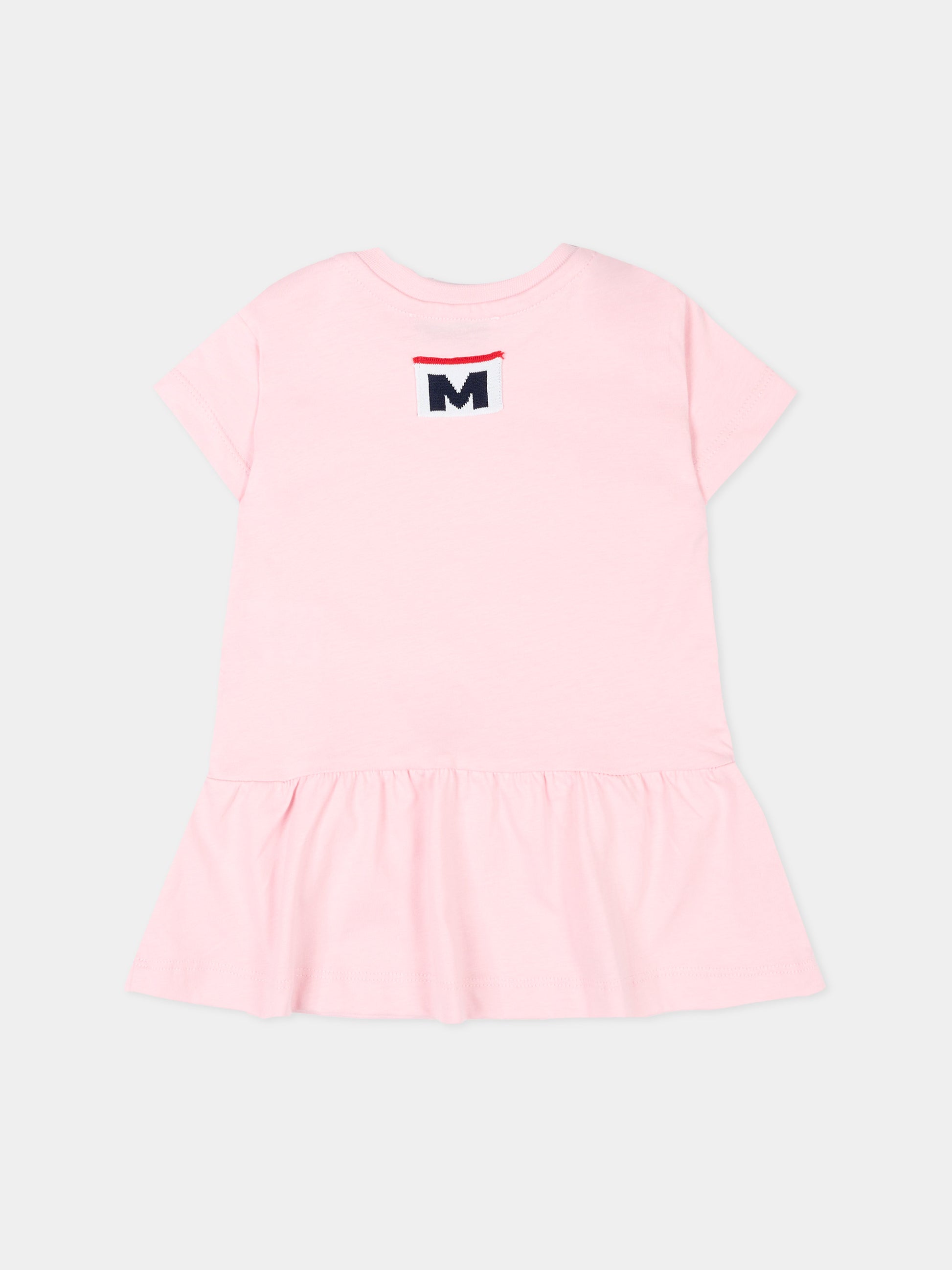 Vestito rosa per neonata con logo,Msgm Kids,S6MSNGDR275 MS076