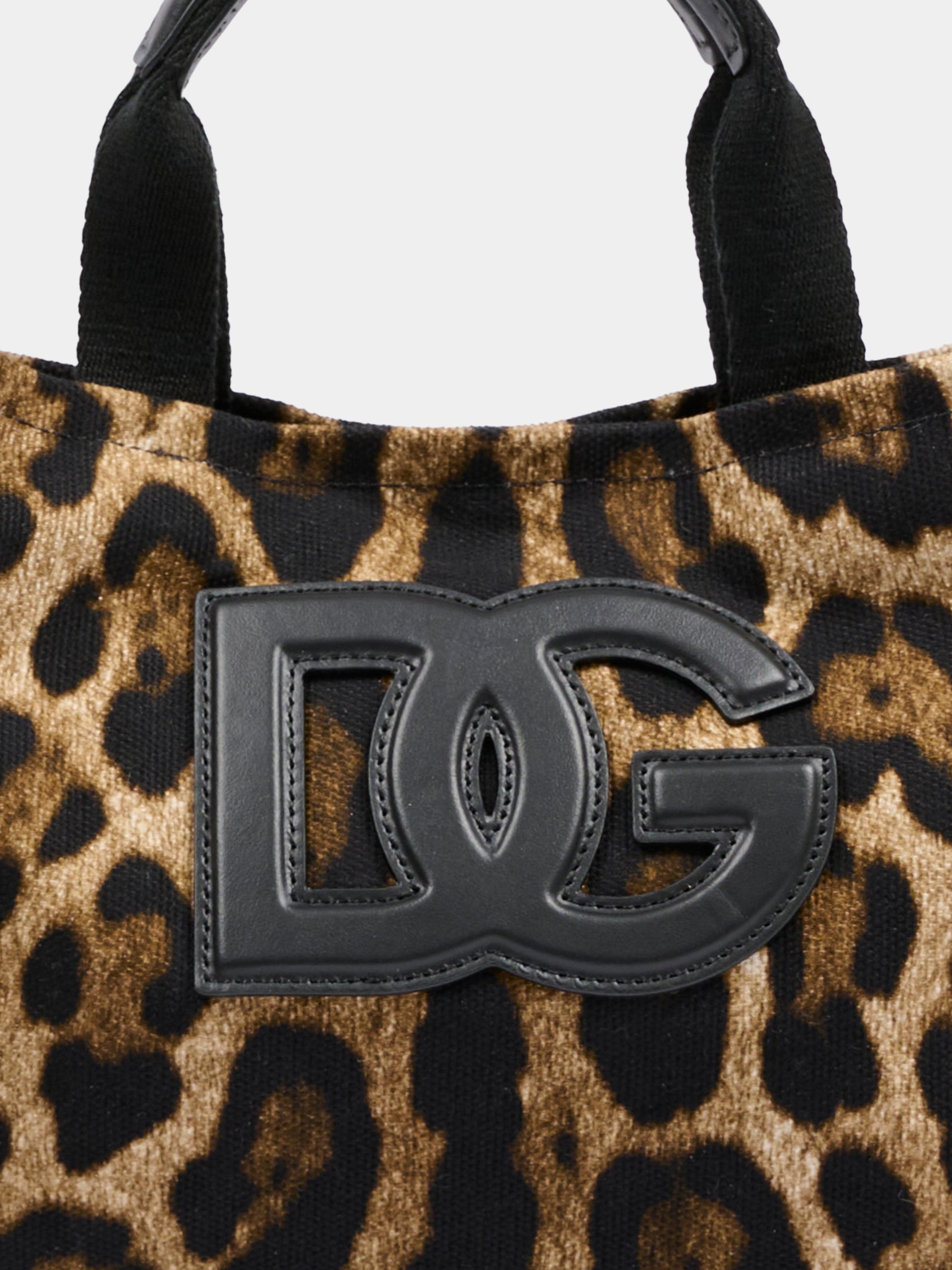 Borsa marrone per bambina con logo DG e stampa leopardata,Dolce & Gabbana Kids,EB0116 AX344 HY13M