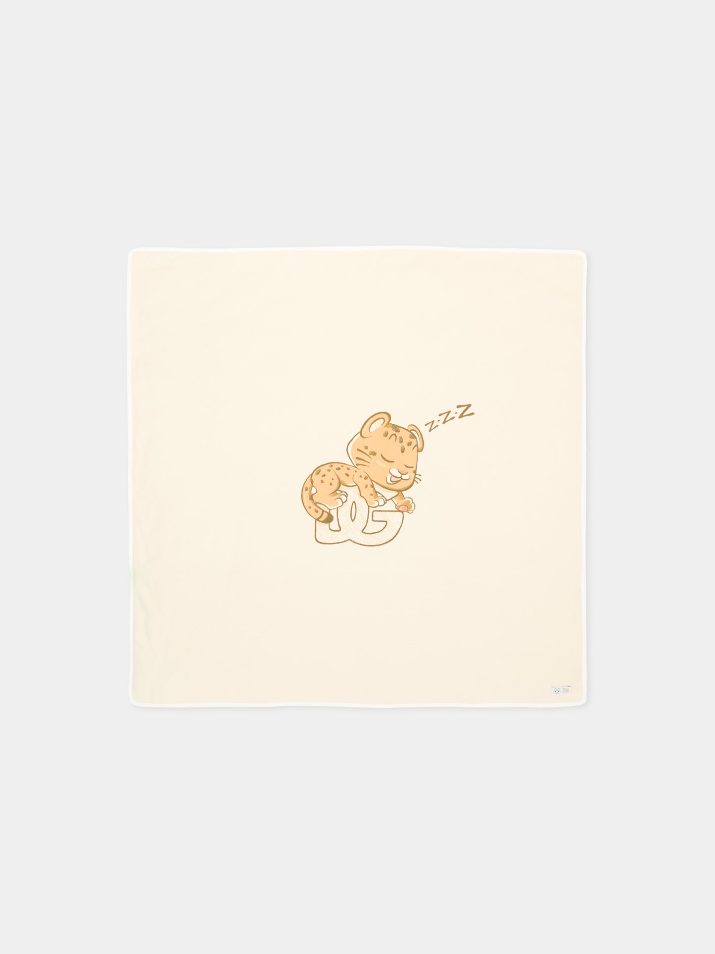 Coperta beige per neonata con logo,Dolce & Gabbana Kids,LNJA88 G7PNL S9000